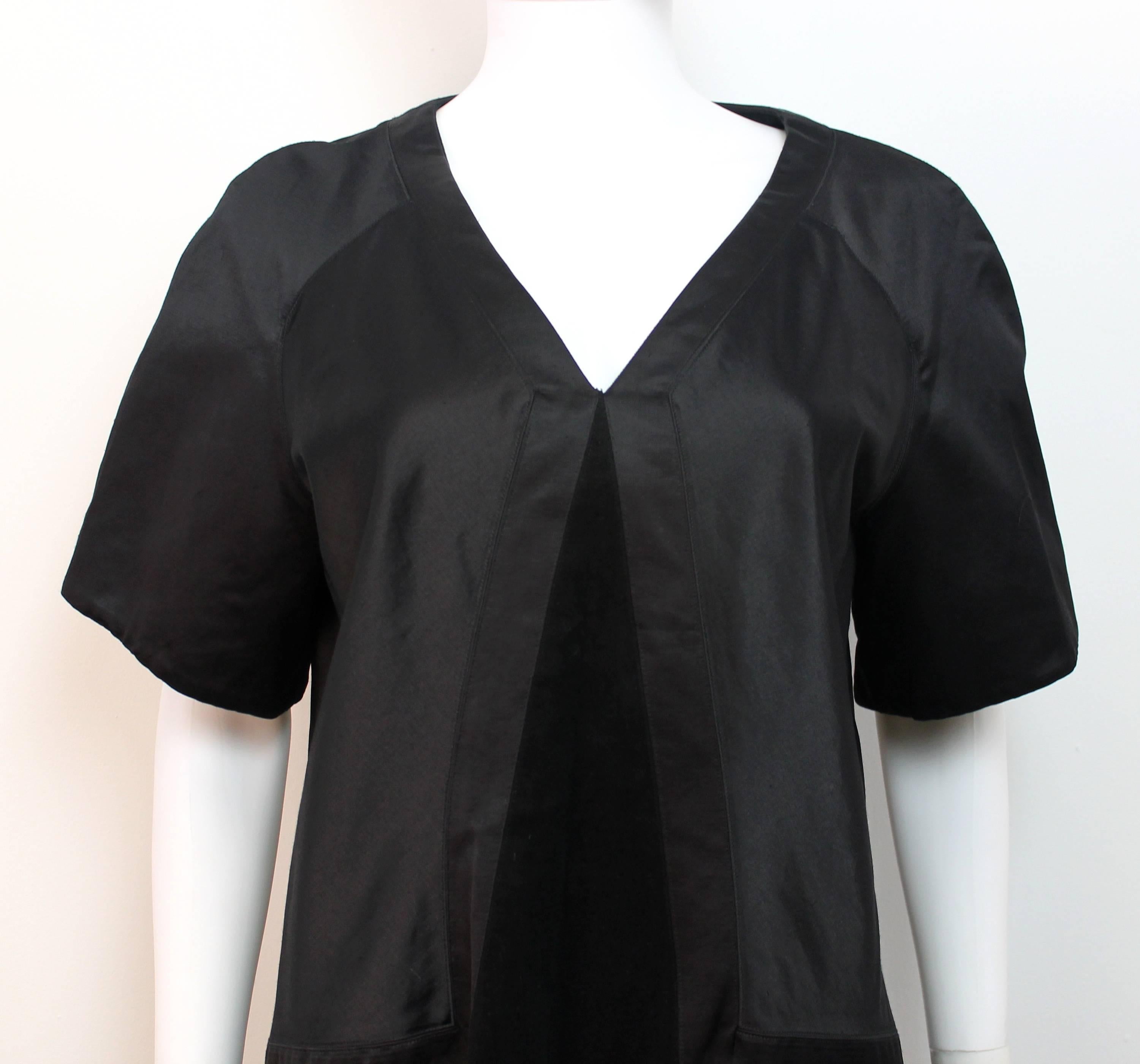 Women's Helmut Lang Black Strutctured Dress