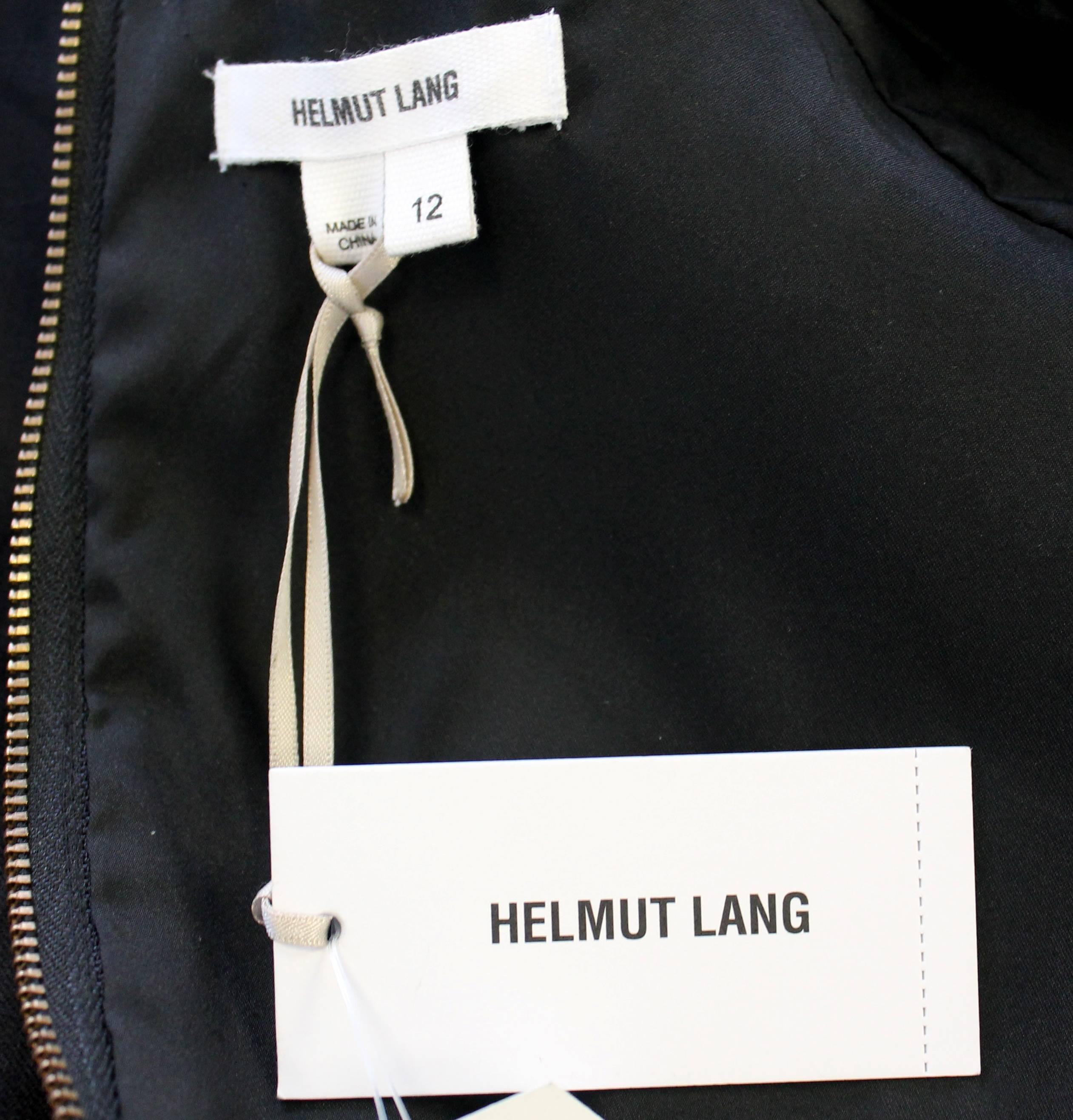 Helmut Lang Black Strutctured Dress 3