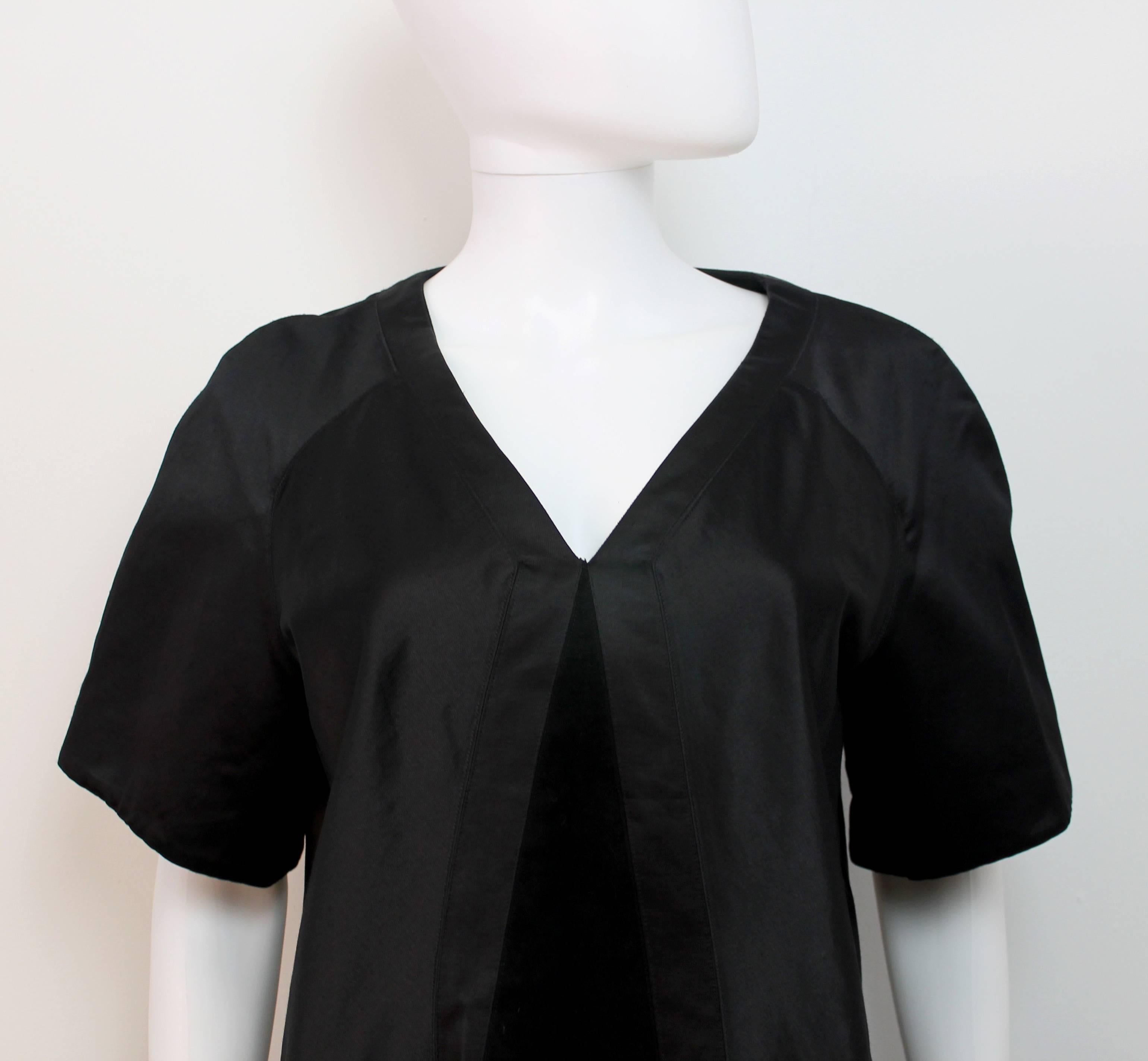 Helmut Lang Black Strutctured Dress In New Condition In London, GB