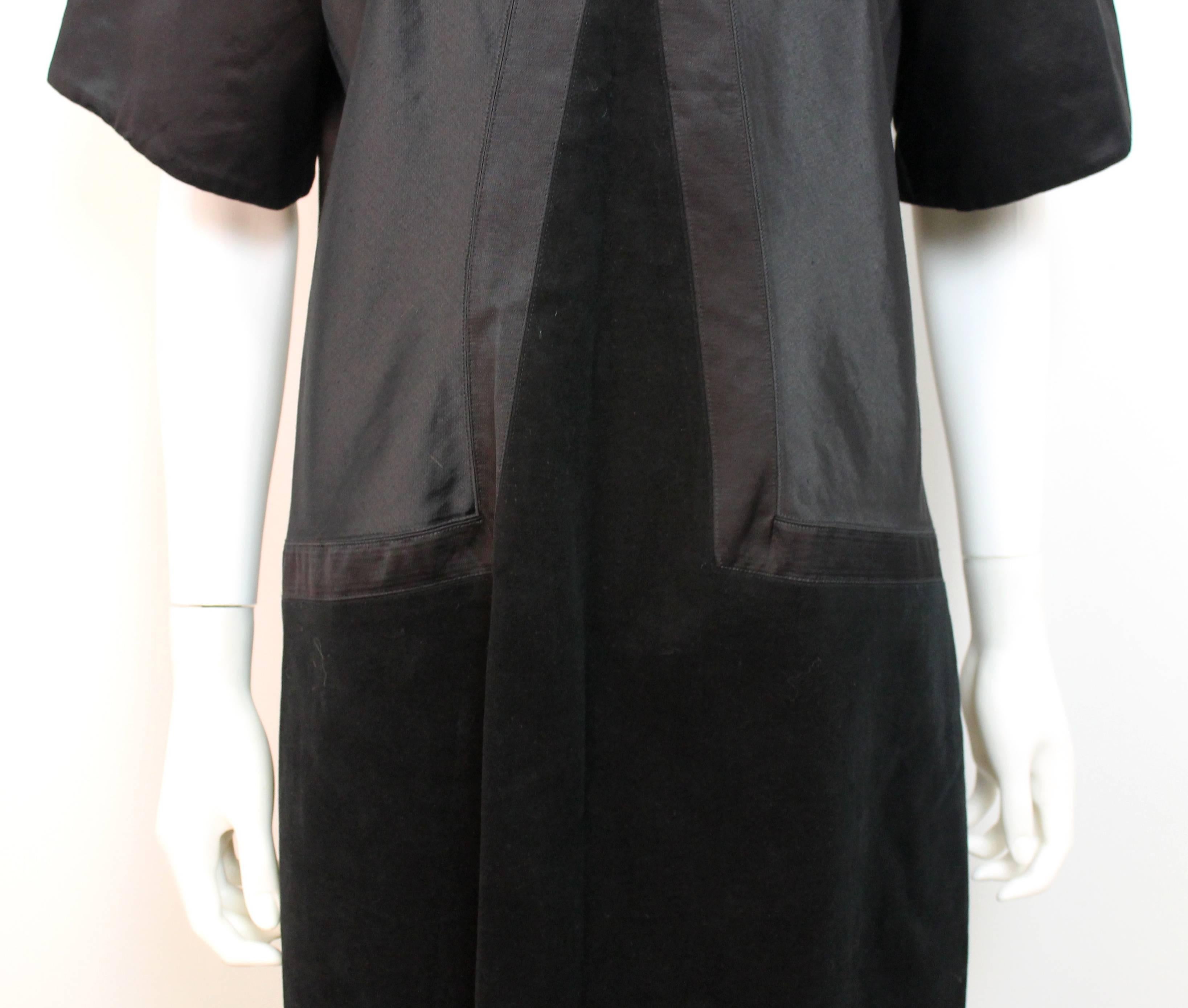 Helmut Lang Black Strutctured Dress 1