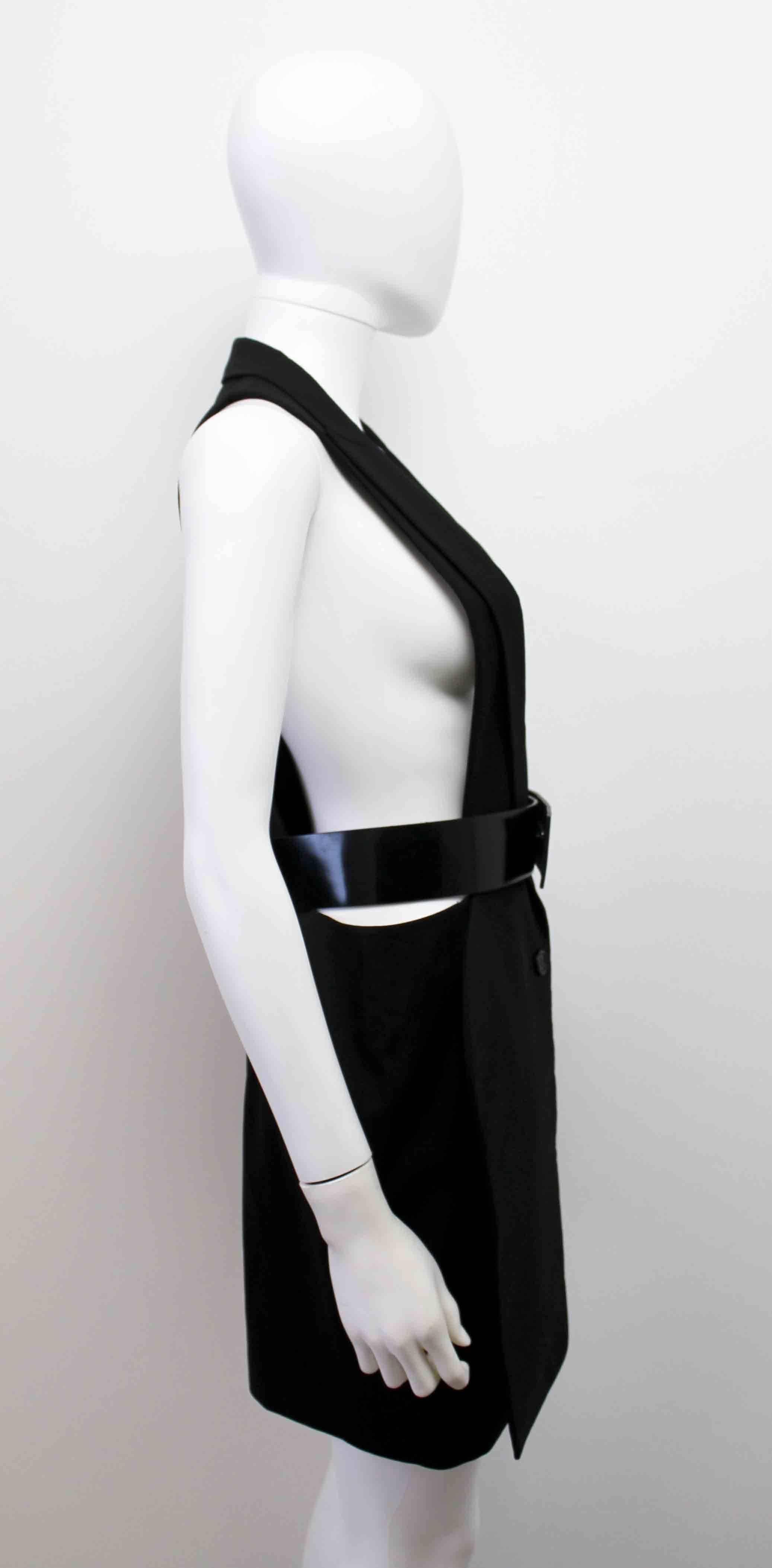 Hussein Chalayan AW 2010 Waistcoat w/ Rubber Belt In Excellent Condition In London, GB