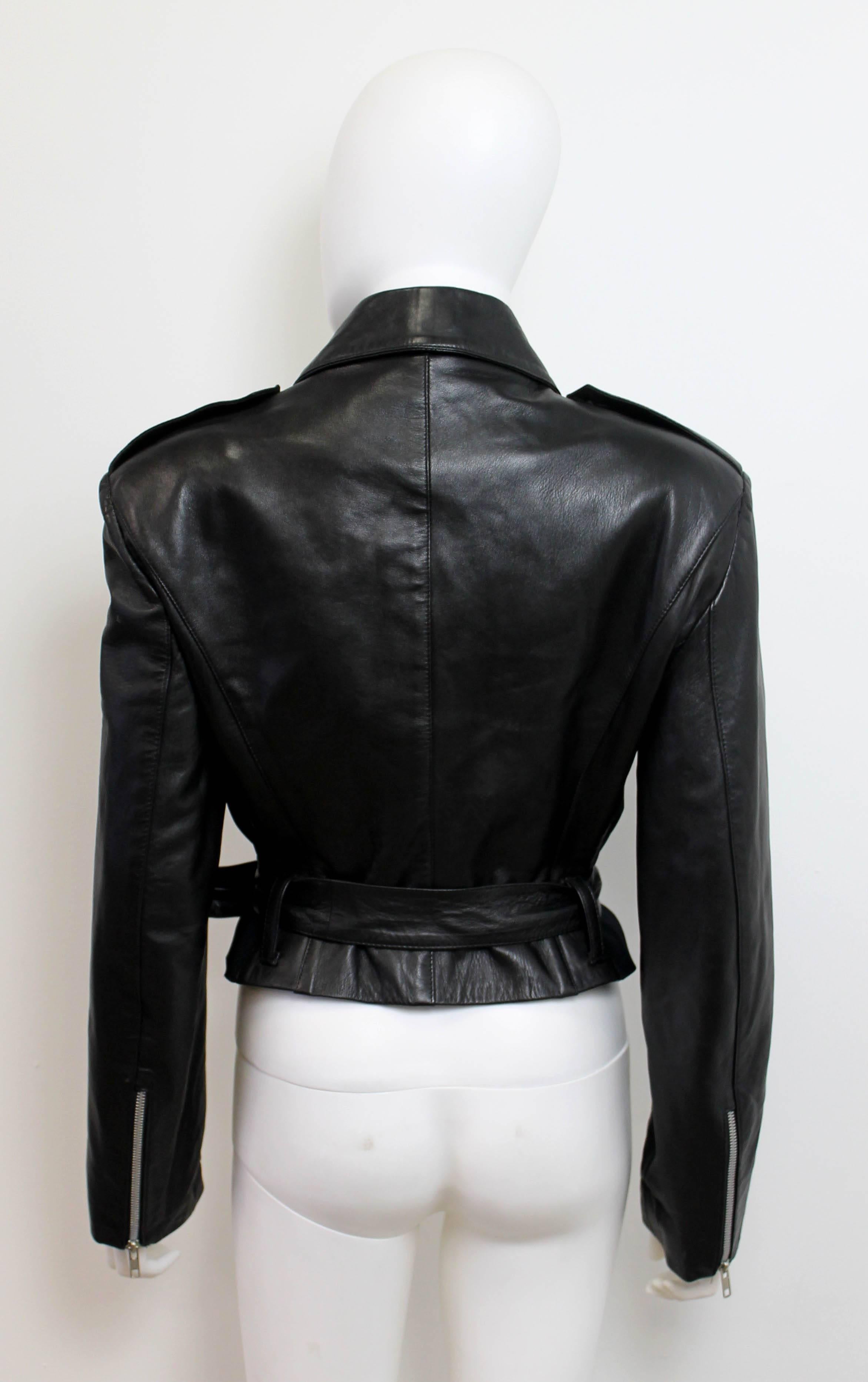 Giacca in pelle impreziosita Helen Storey Real Classics 1