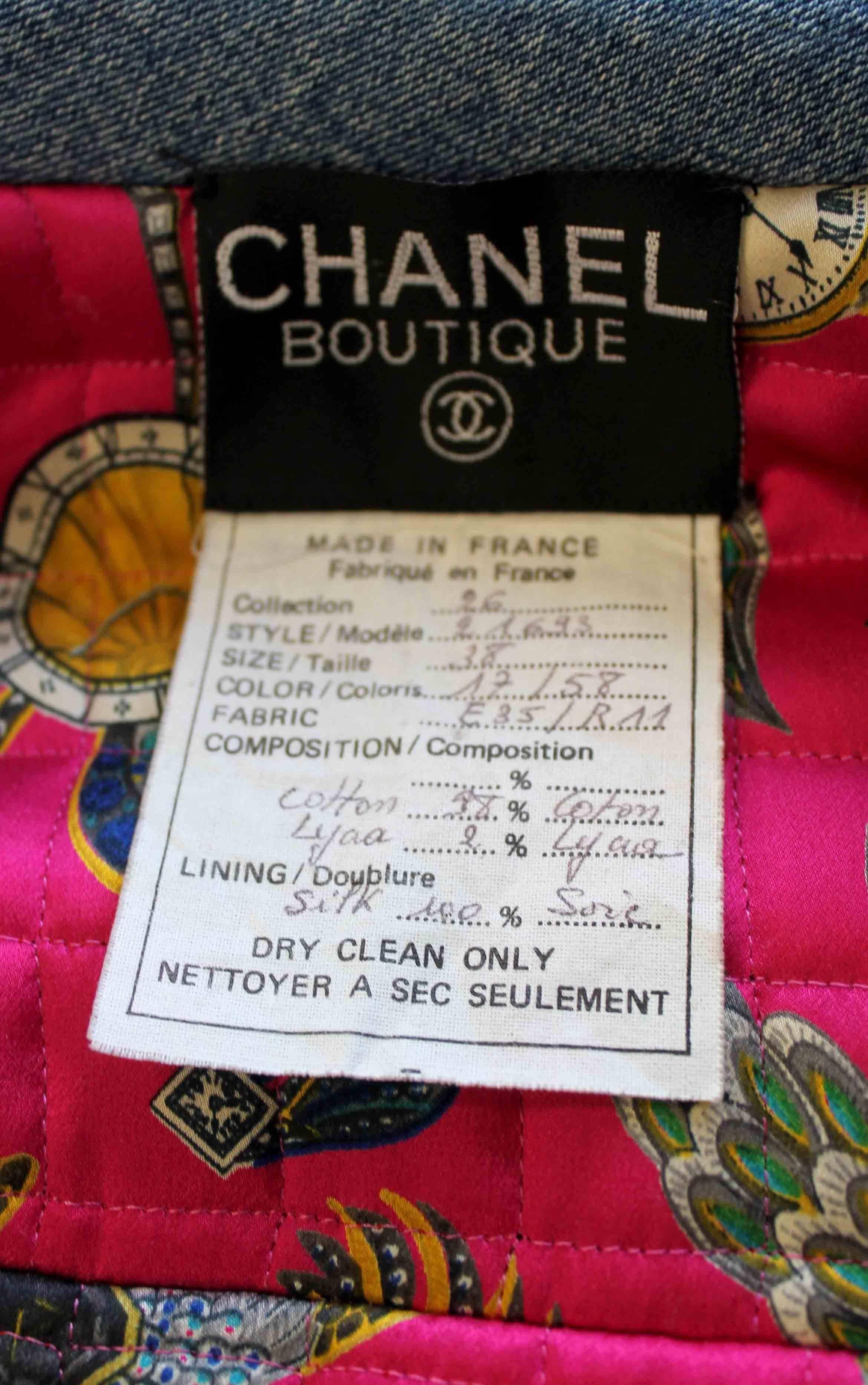 Chanel S/S 1991 'hip hop collection' jacket worn by Linda Evangelista 2
