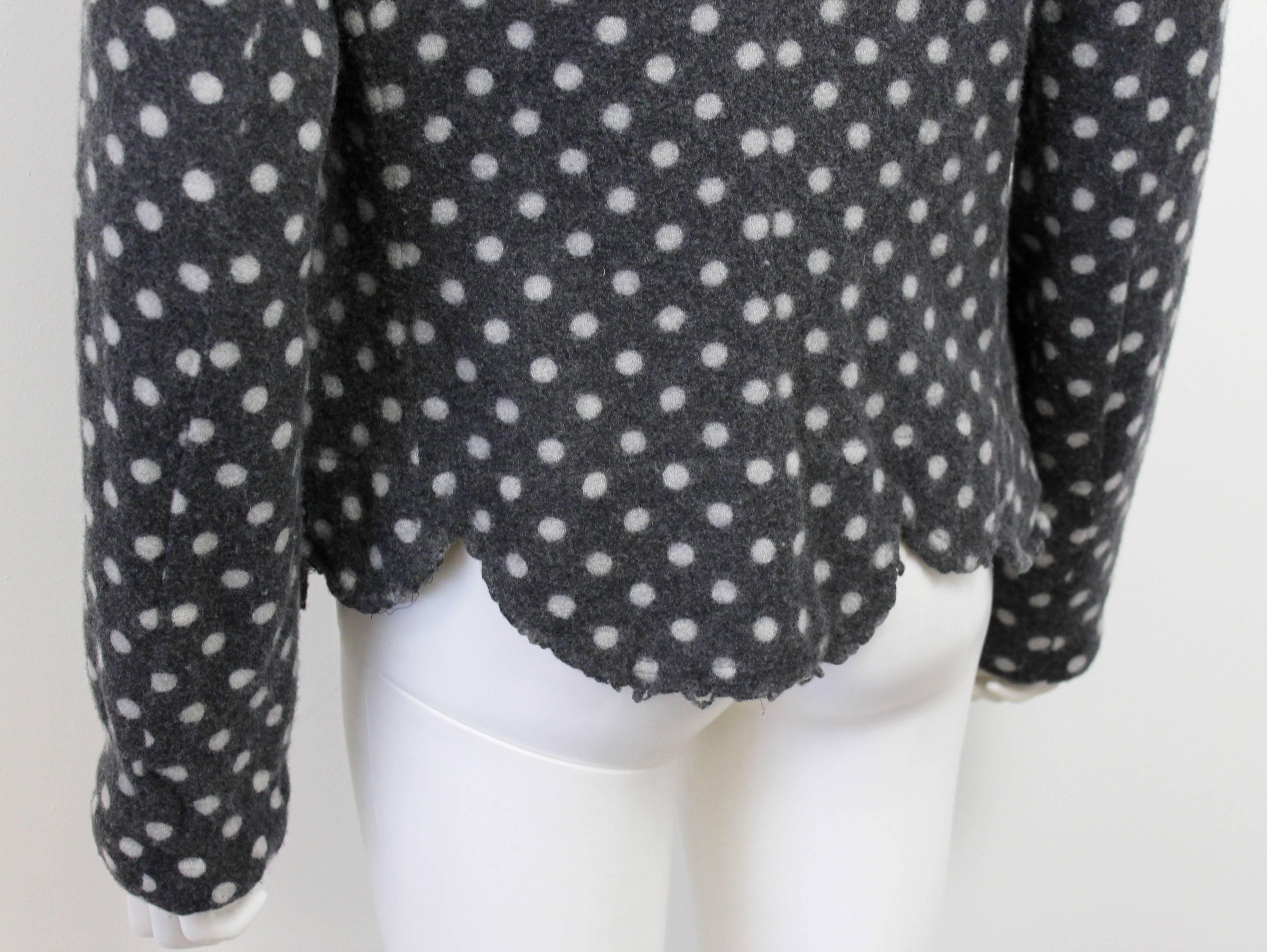 Comme des Garcons Distressed Polka-Dot Jacket c. 2005 In Excellent Condition In London, GB