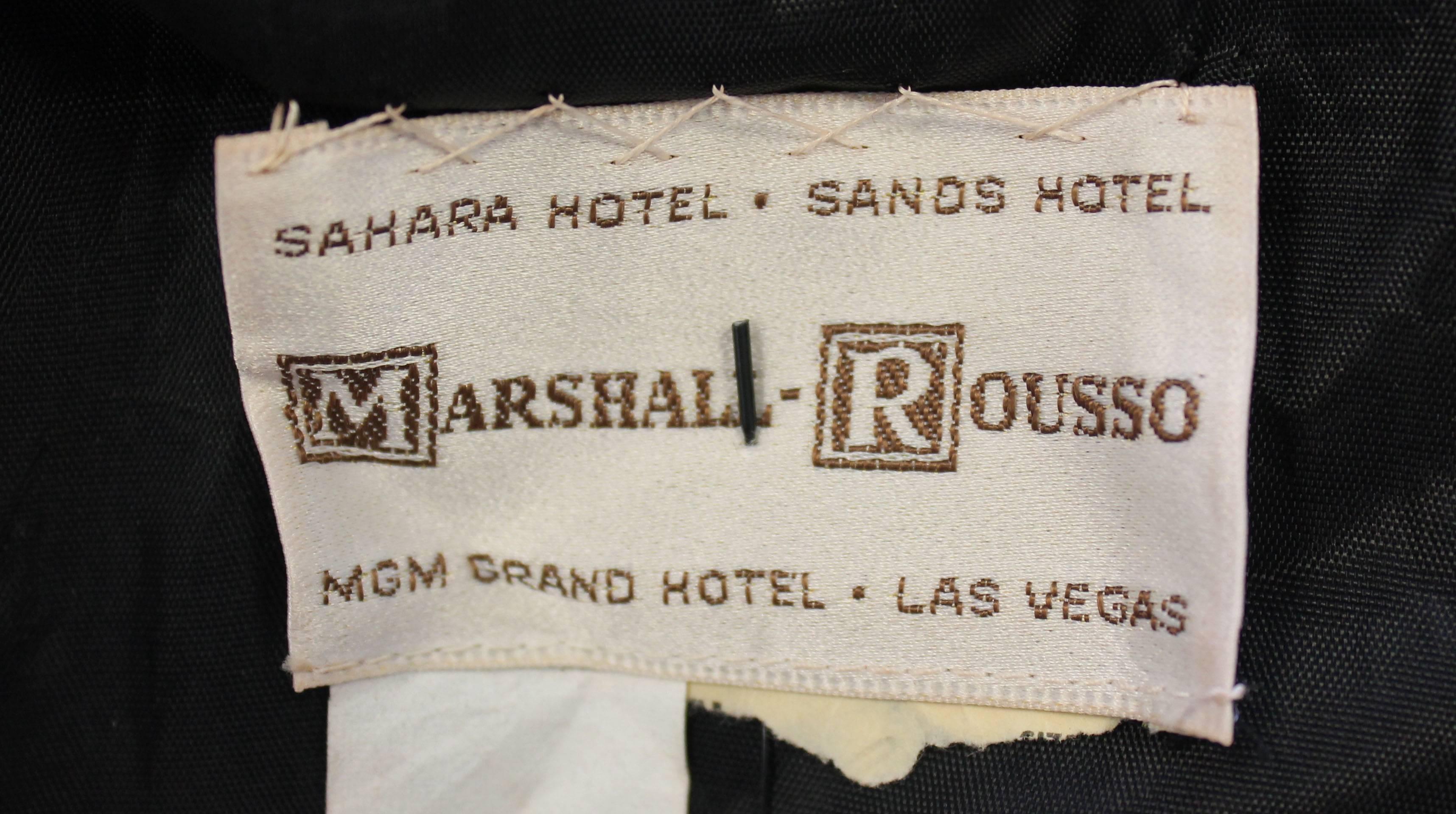 Marshall Russo Vegas Showgirl Long Fringe Dress c. 1979 For Sale 1