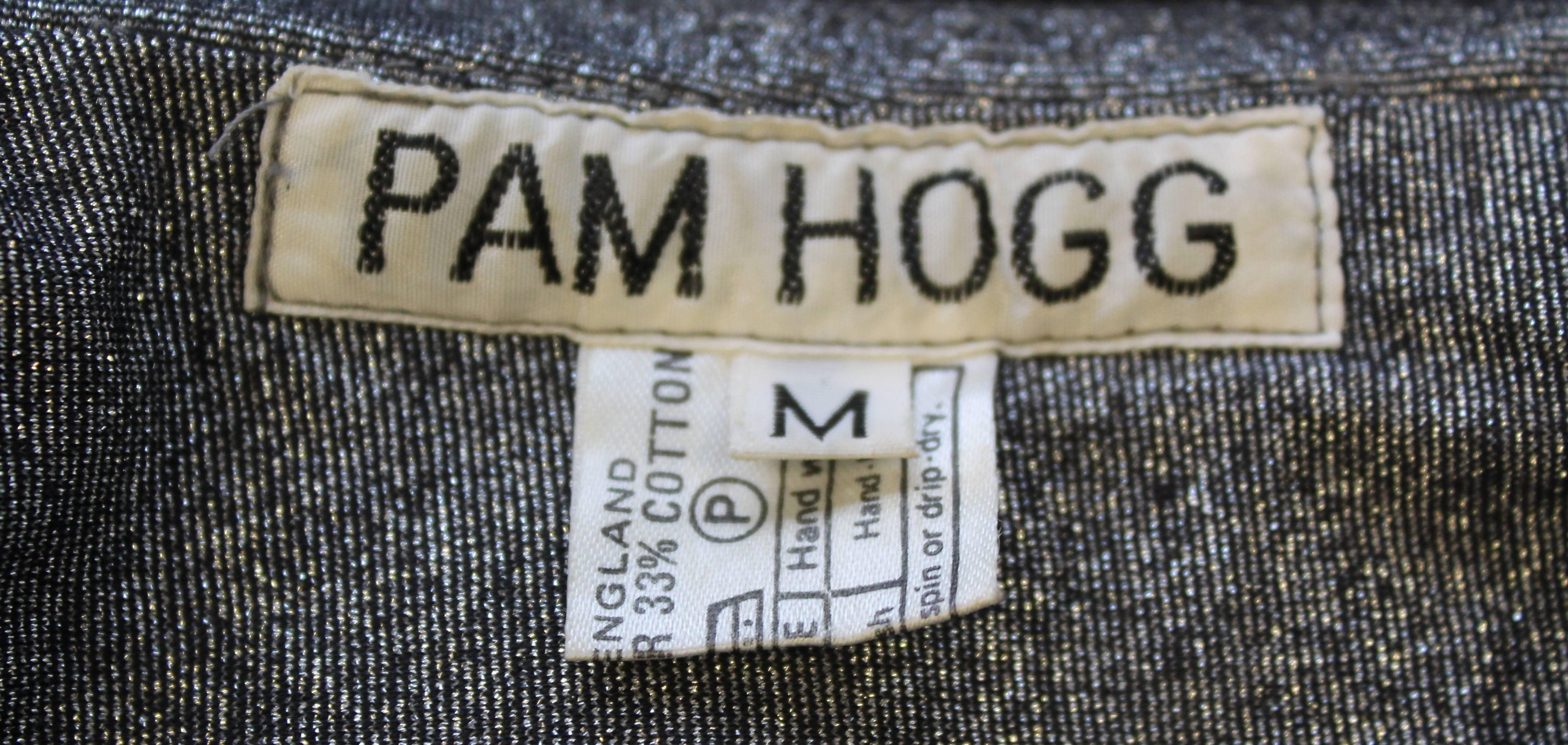 Pam Hogg Metallic Silver Western-Style Shirt c. 1988 2
