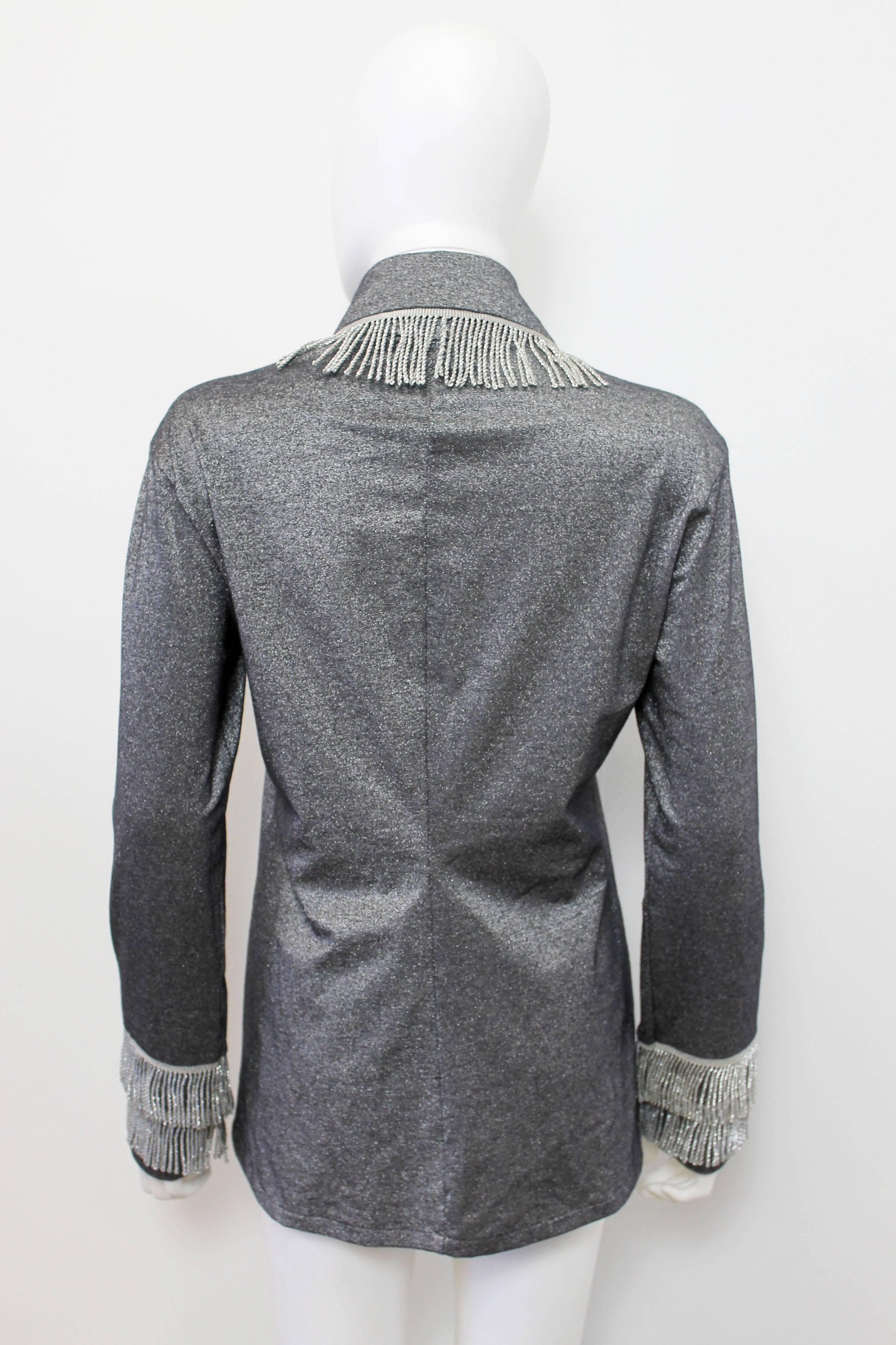 Pam Hogg Metallic Silver Western-Style Shirt c. 1988 1