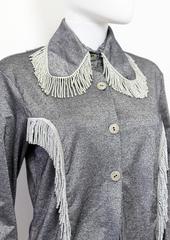 Pam Hogg Metallic Silver Western-Style Shirt c. 1988