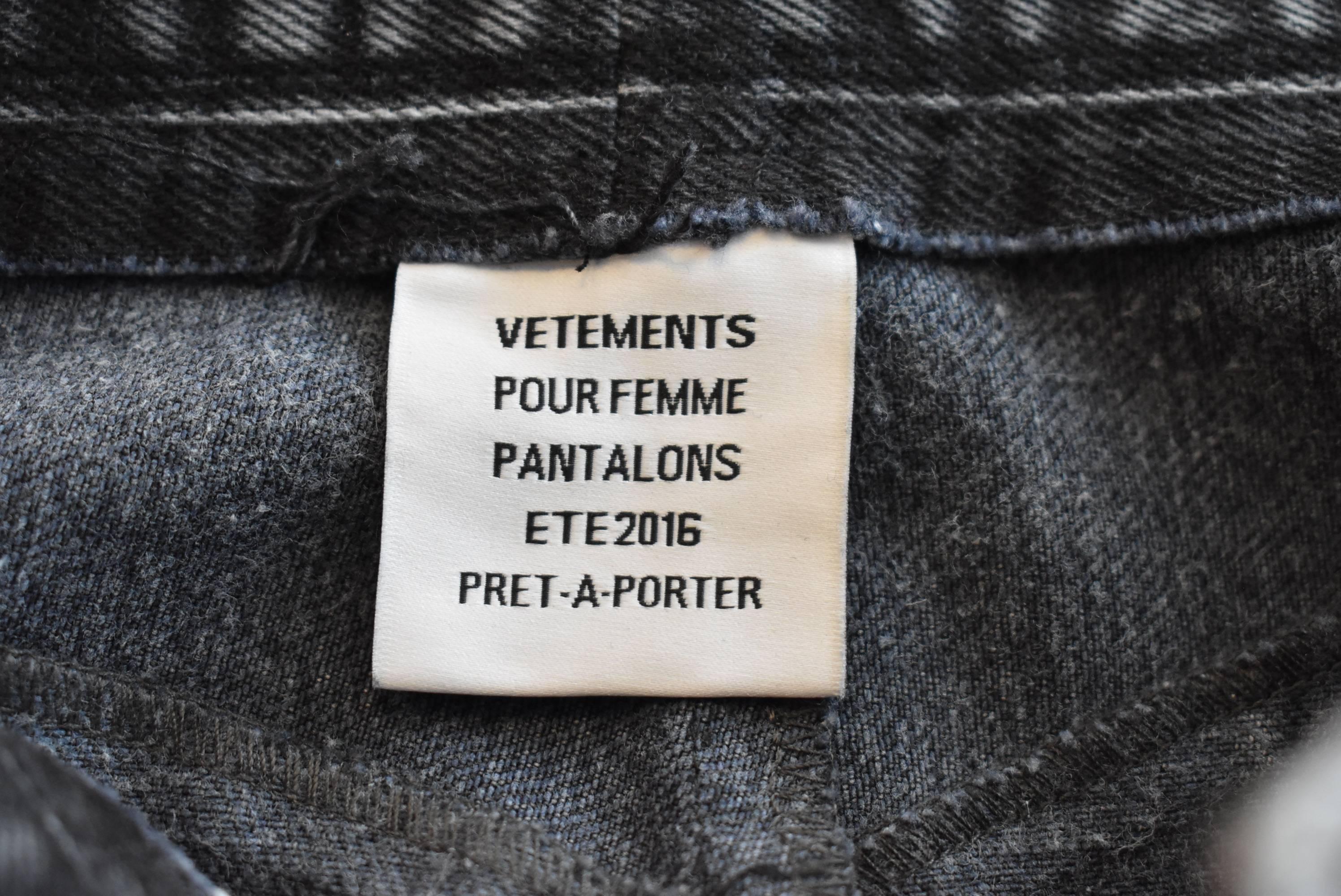 Vetements S/S 2016 Re-worked Levi’s Deconstructed Distressed Jeans 3