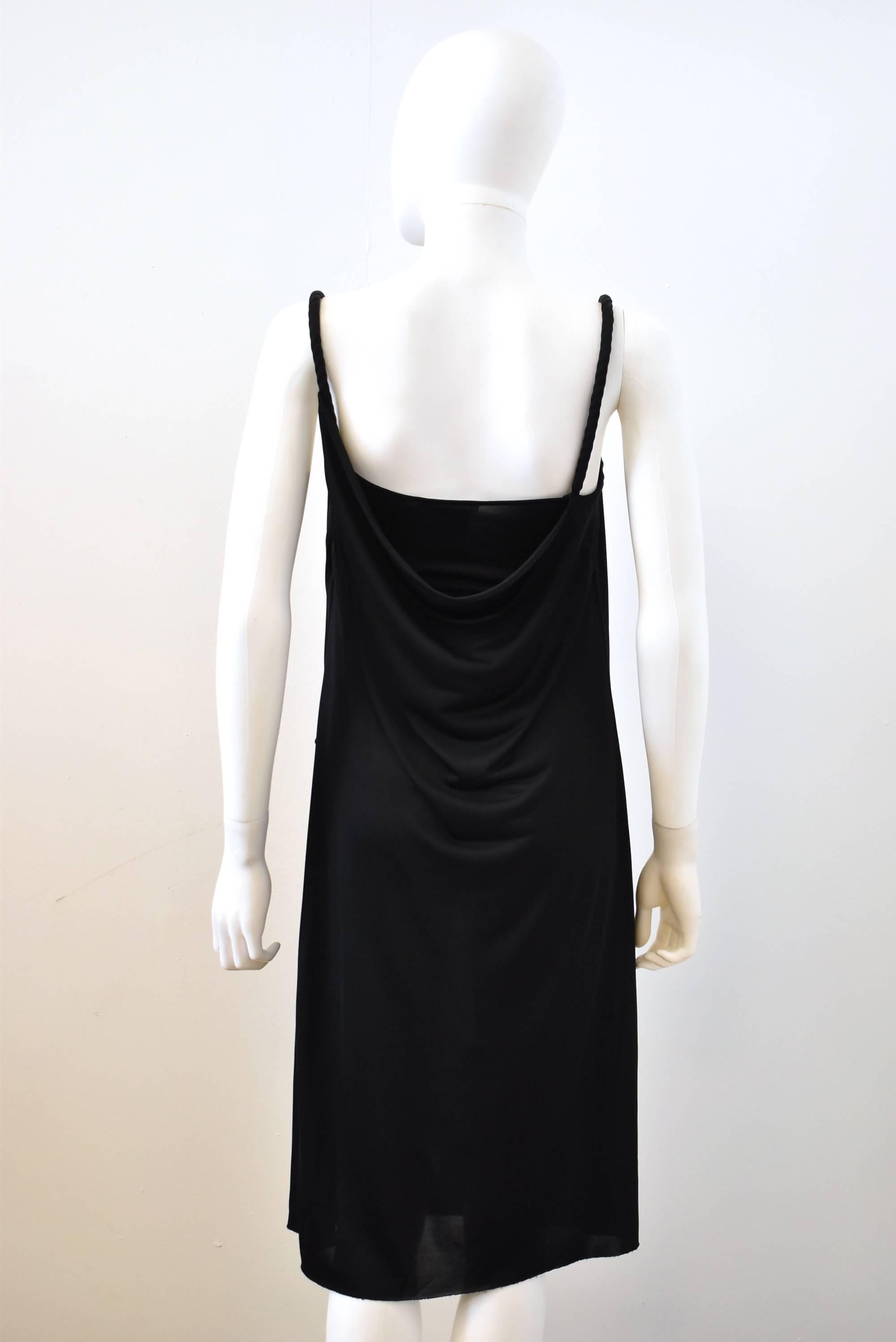 Givenchy Black Jersey Draped Bandage Dress 1