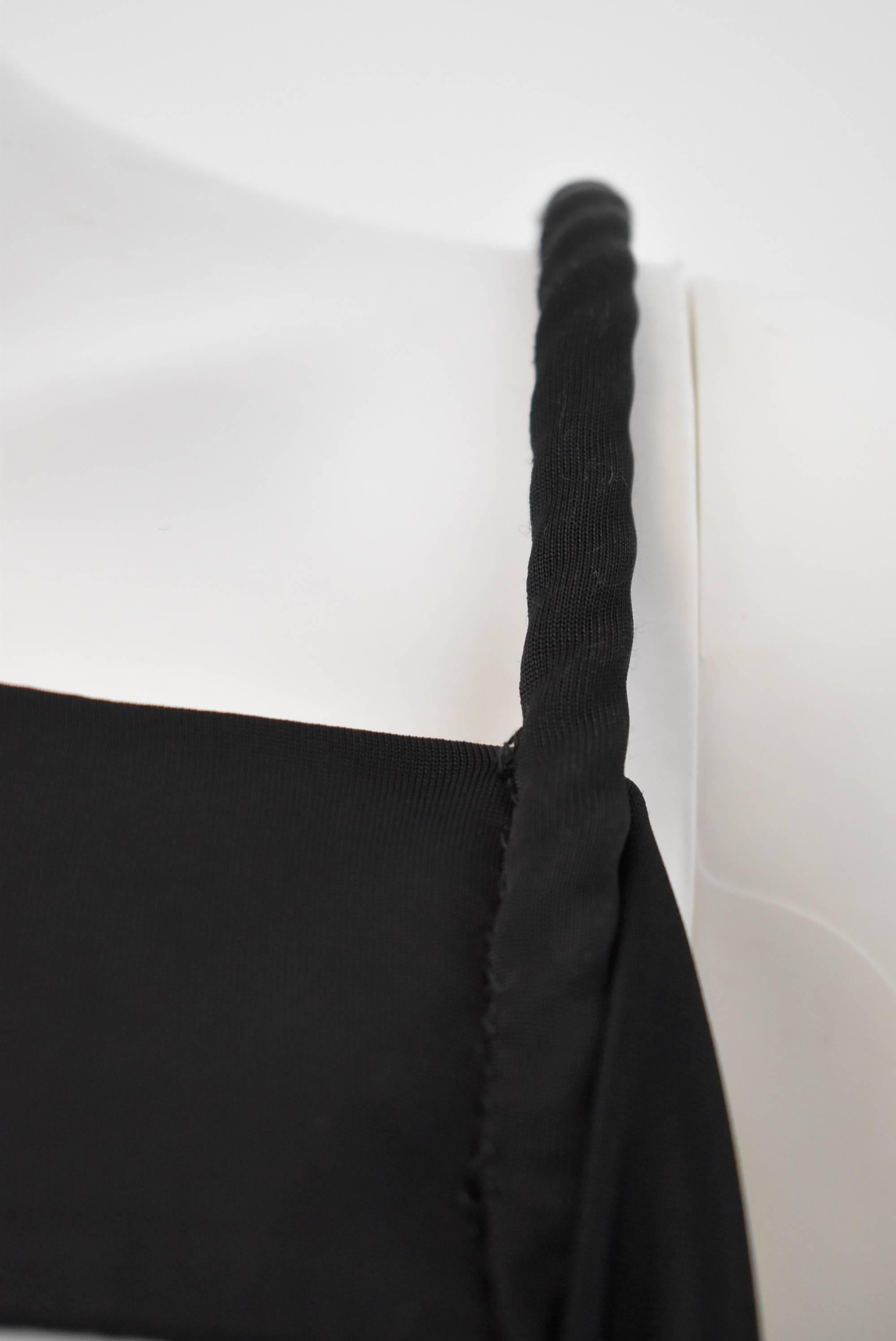 Givenchy Black Jersey Draped Bandage Dress 4