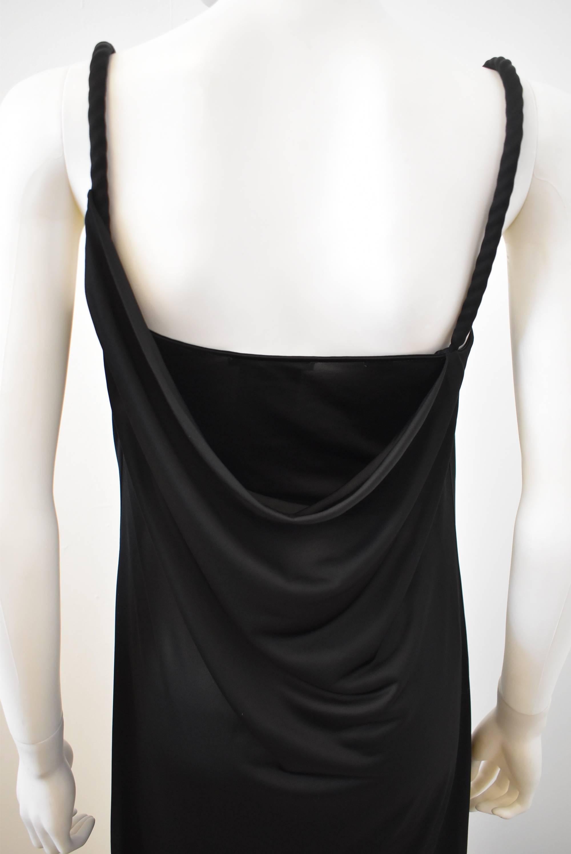 Givenchy Black Jersey Draped Bandage Dress 3