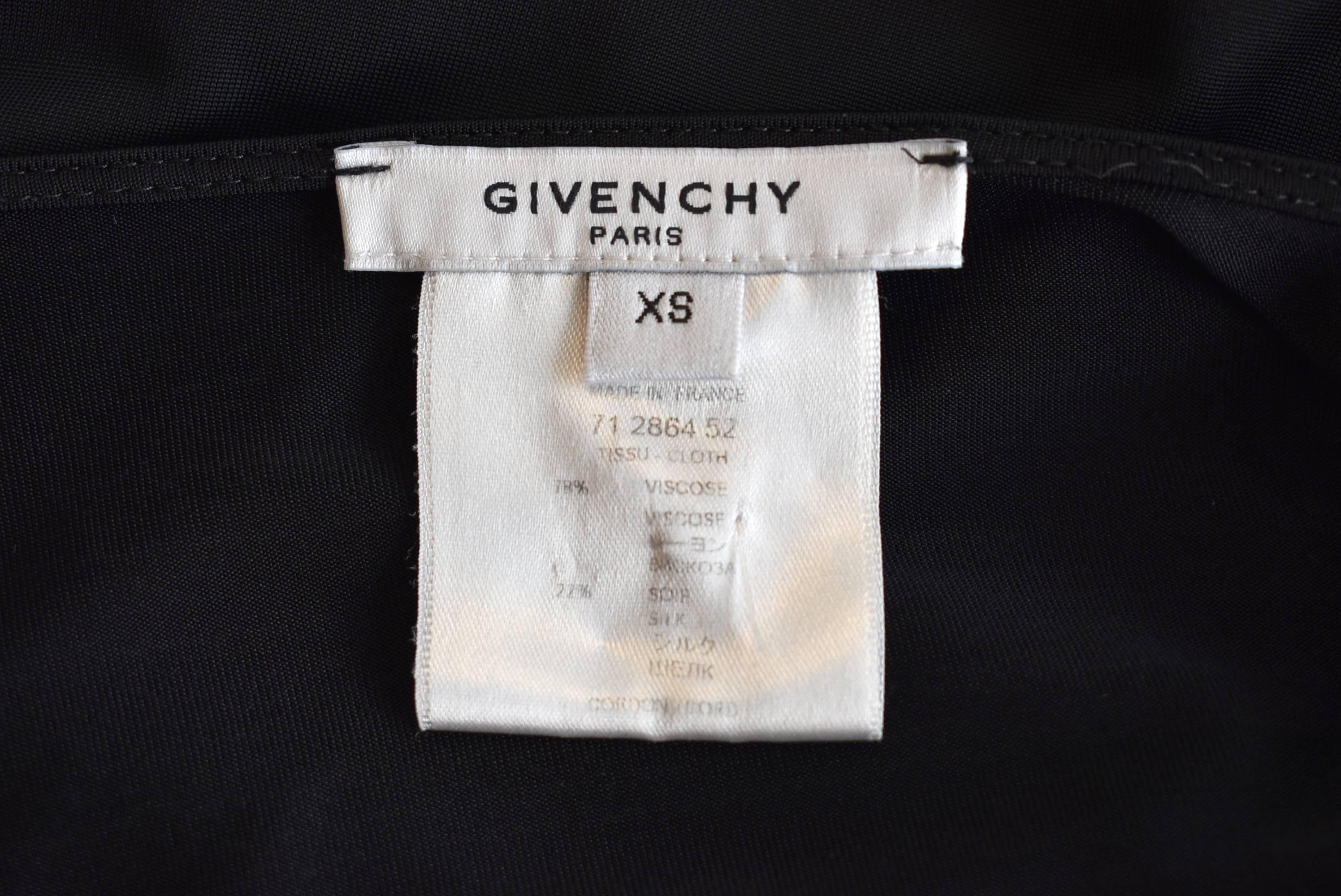 Givenchy Black Jersey Draped Bandage Dress 5