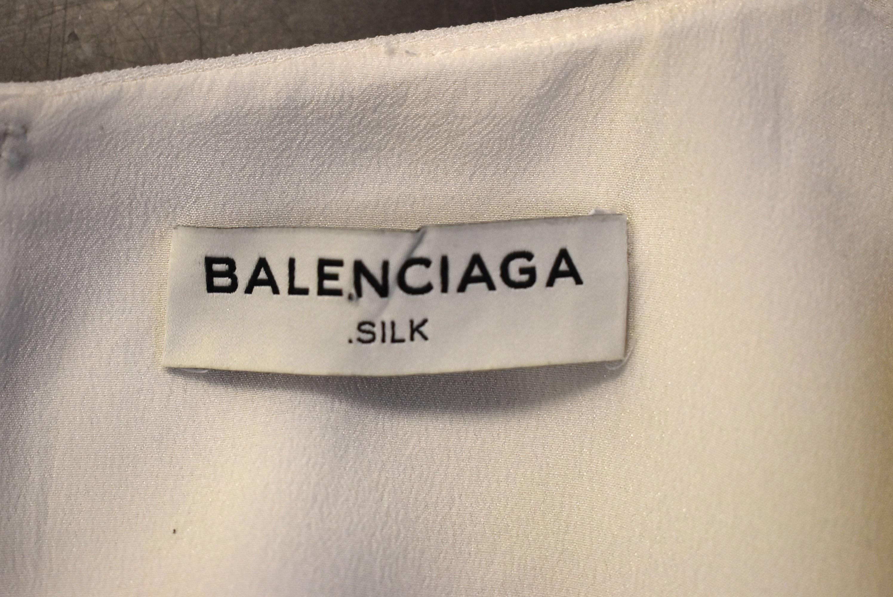 Balenciaga by Alexander Wang Cream Shift Dress For Sale 3