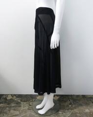 Comme des Garcons Sheer A-Line Black Skirt 1998