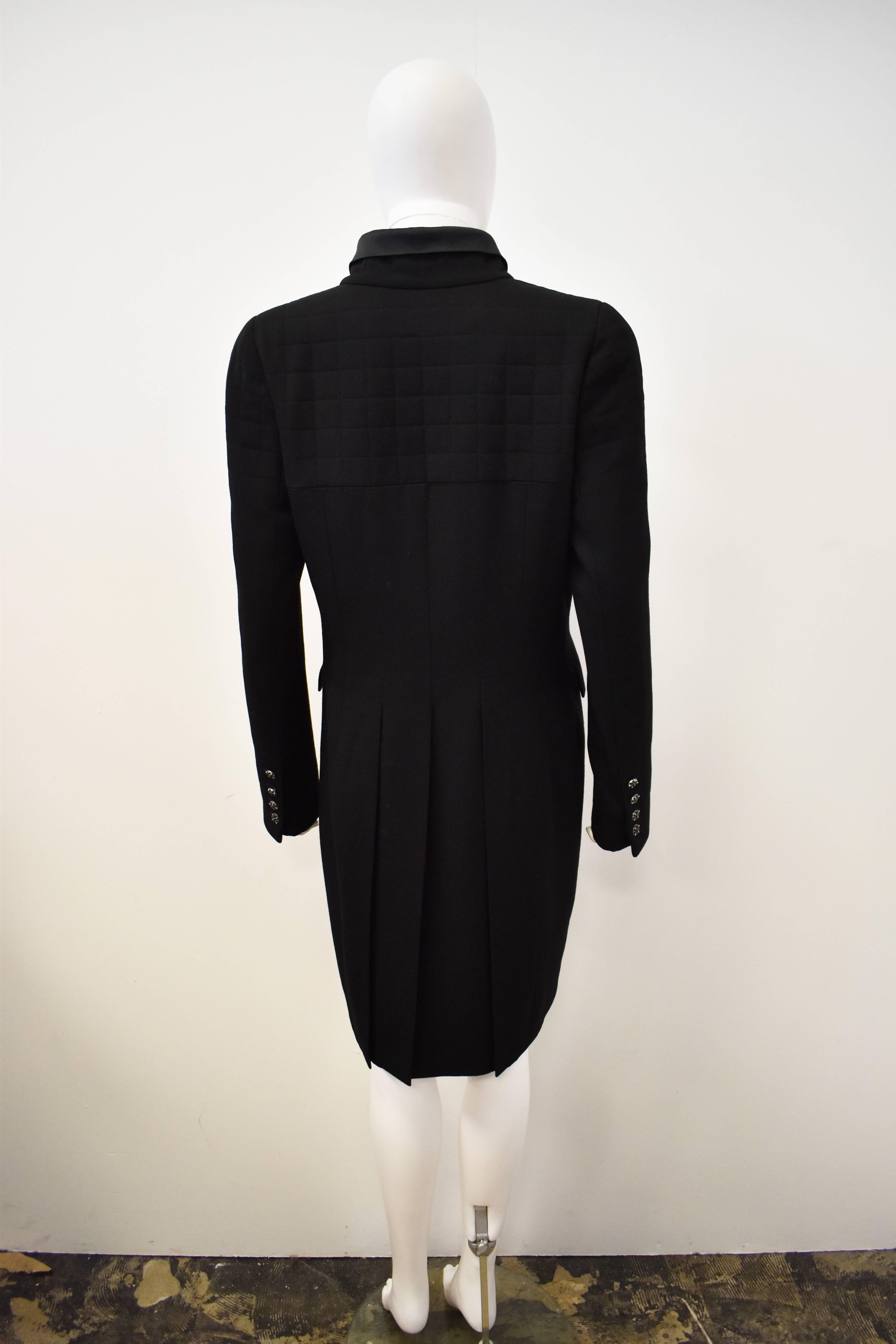 Chanel Black Tuxedo Coat 2006 For Sale 1