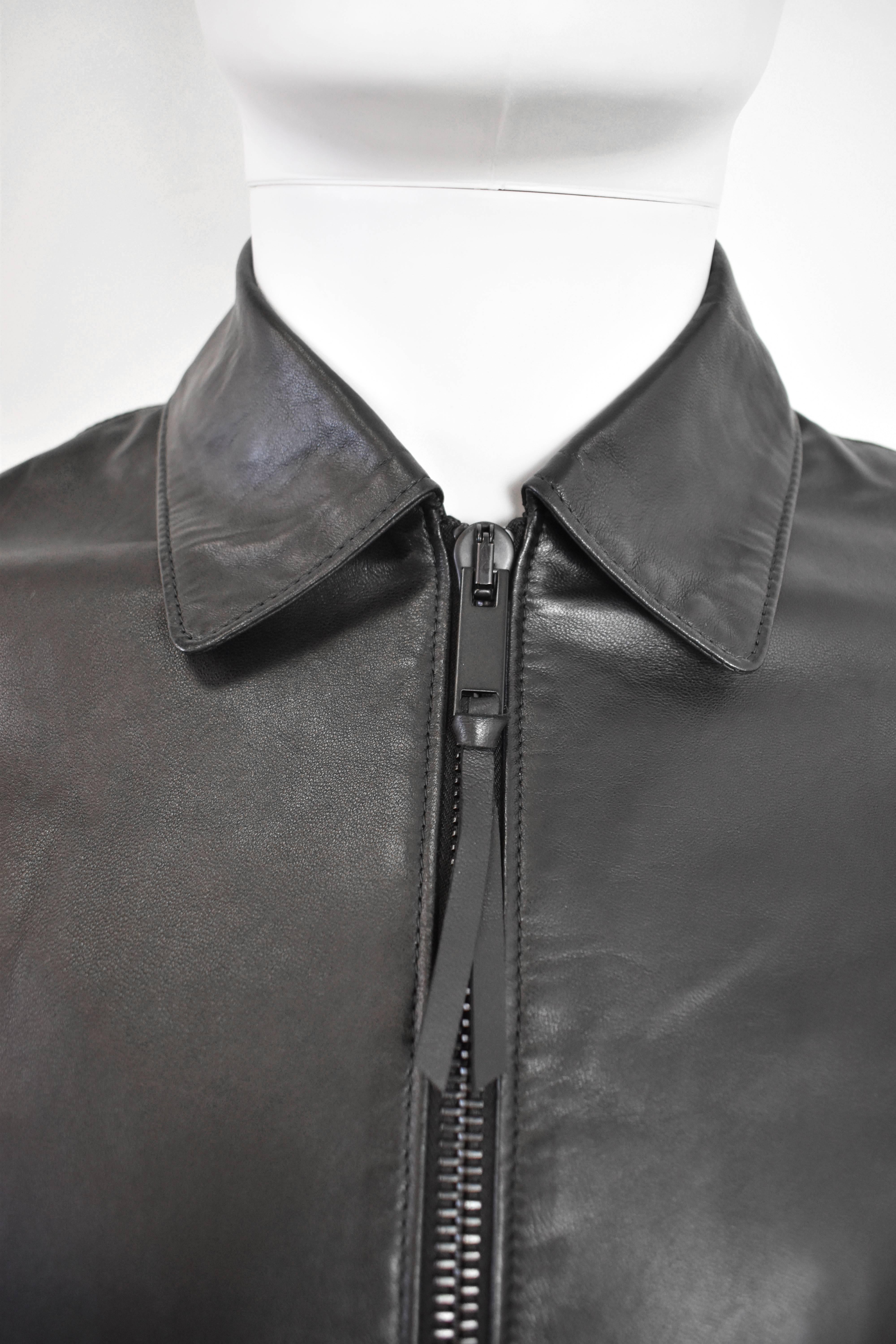 Men's Alexander McQueen Black Leather Jacket