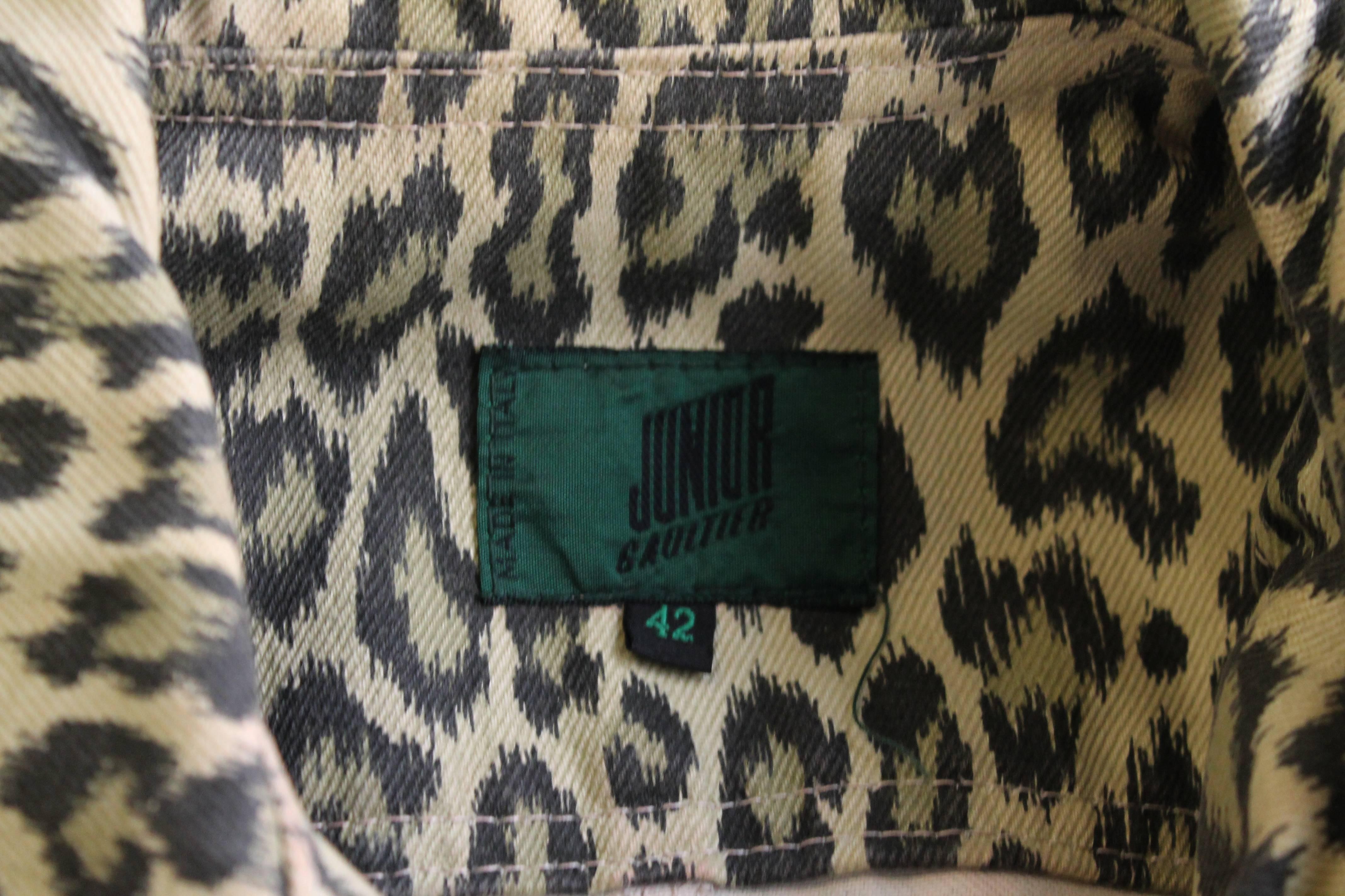 Junior Gaultier Leopard Print Jacket c.1988 2