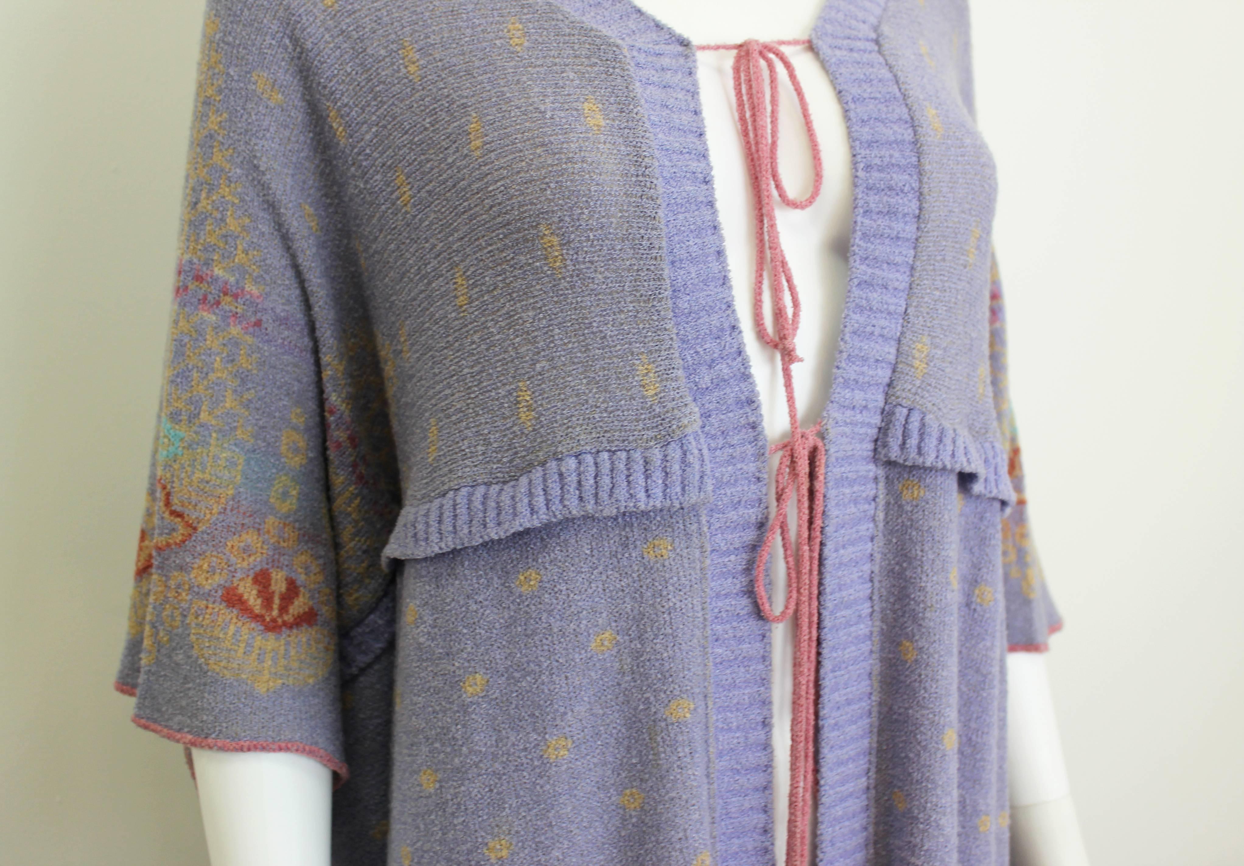 Women's Bill Gibb Kaffe Fassett Knit Coat c.1970