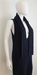 Chanel Cruise 2008 Navy Soft Knit Cashmere Dress