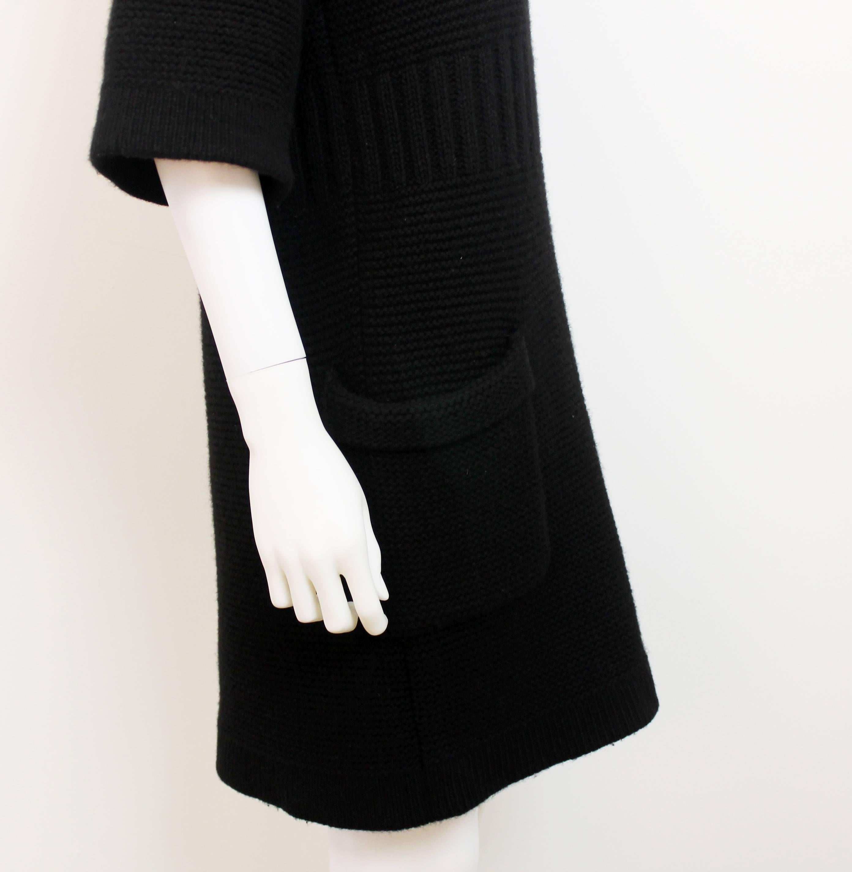 Chanel AW 2006 Black Angora Knit Dress In Excellent Condition In London, GB