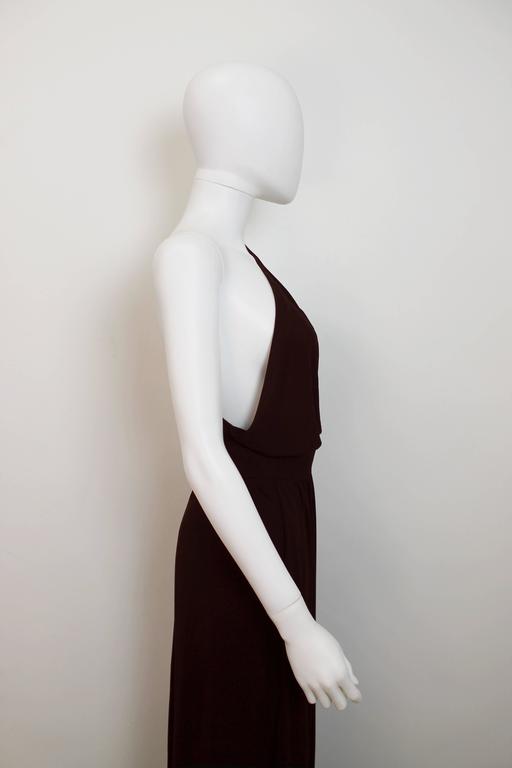 1970's Yves Saint Laurent Jersey One-Shoulder Gown at 1stDibs