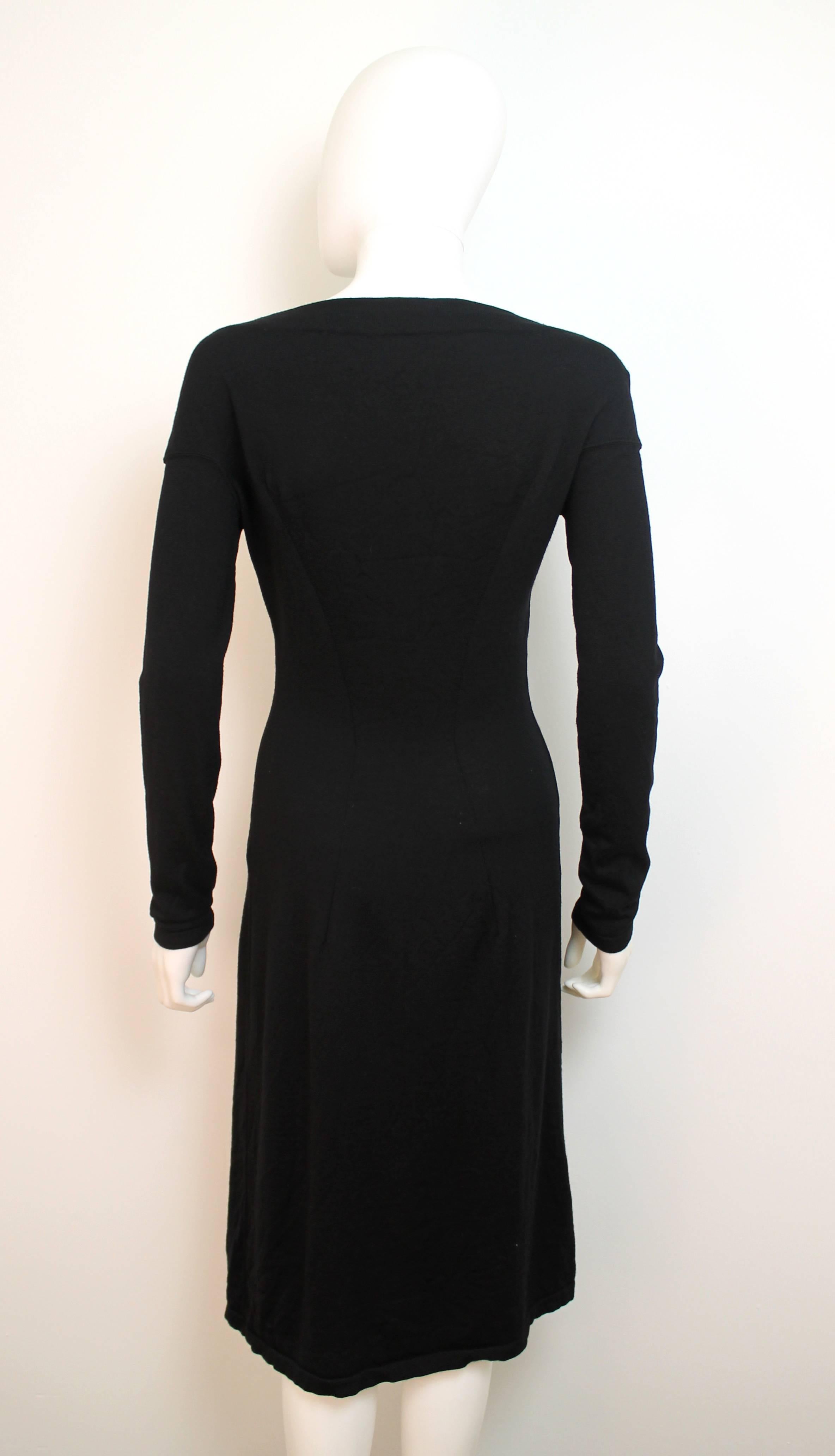 Alaia Black Knit Dress In Excellent Condition In London, GB
