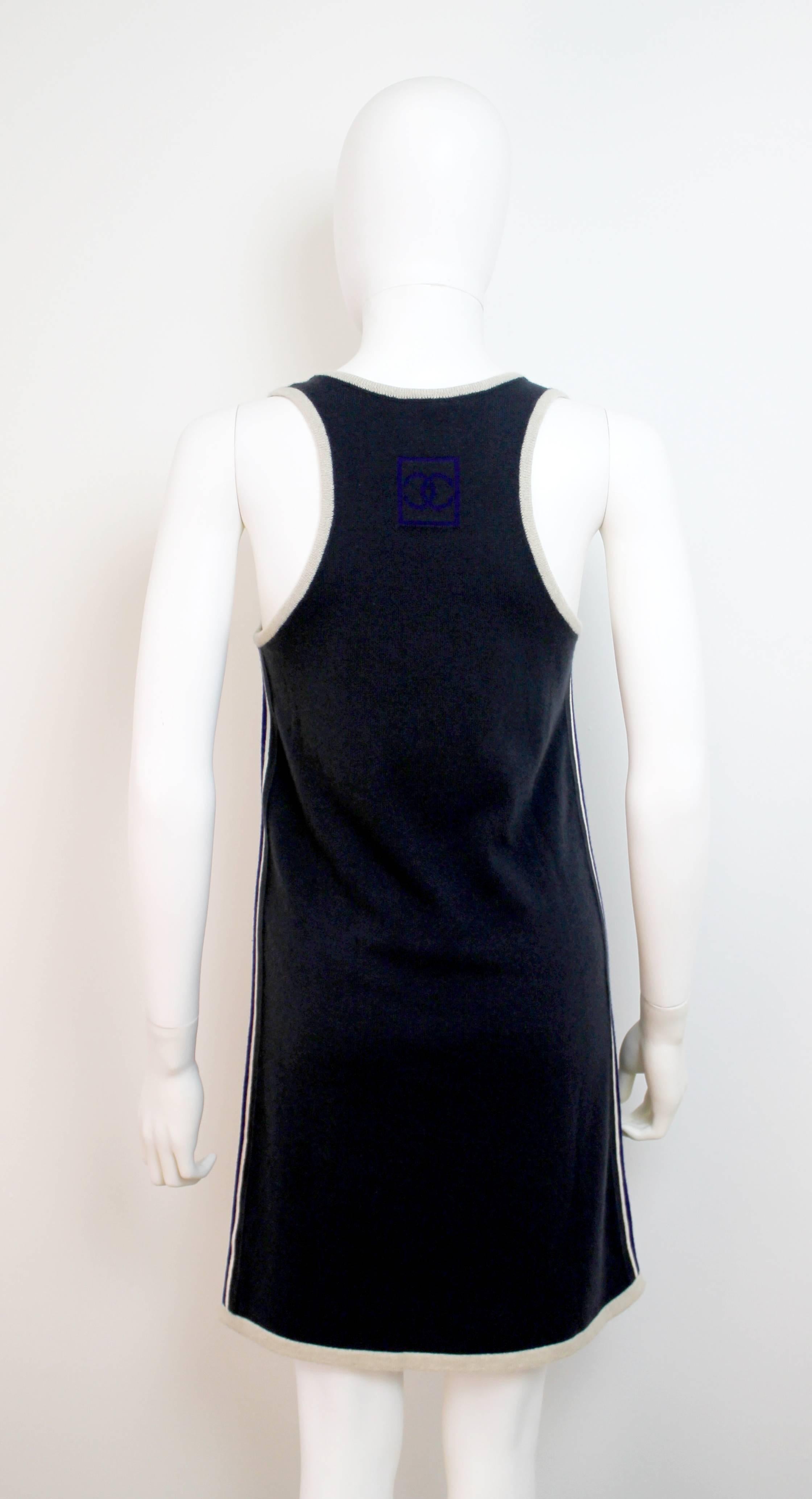 Chanel Cashmere Mini Tank Dress In Excellent Condition In London, GB