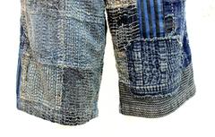 Louis Vuitton SS13 Mens Denim Patchwork Shorts