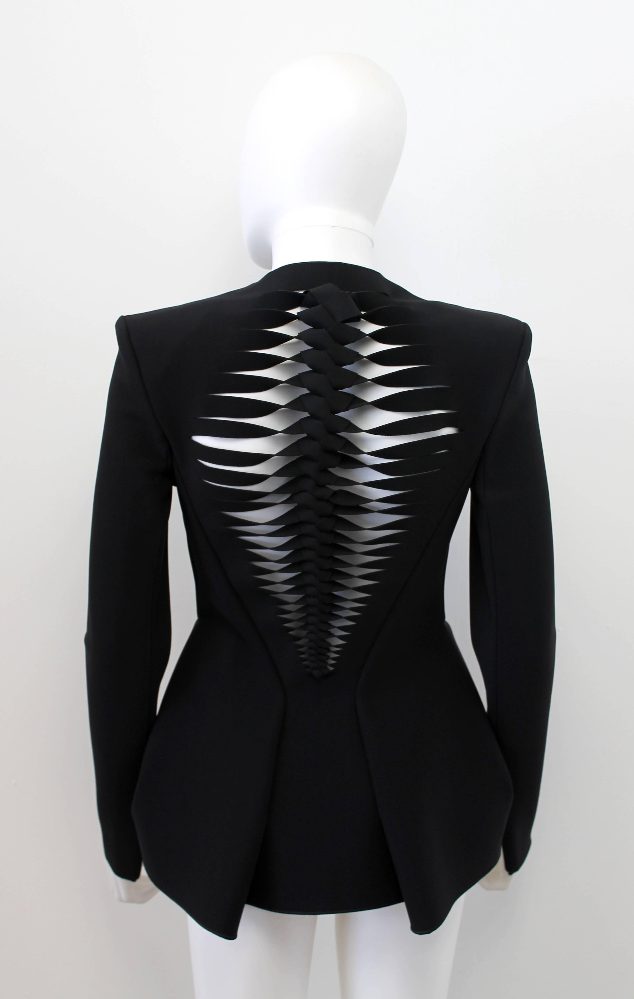 Dion Lee Resort 2013 Laser Cut Blazer with Spinal Cord Back Feature In New Condition In London, GB