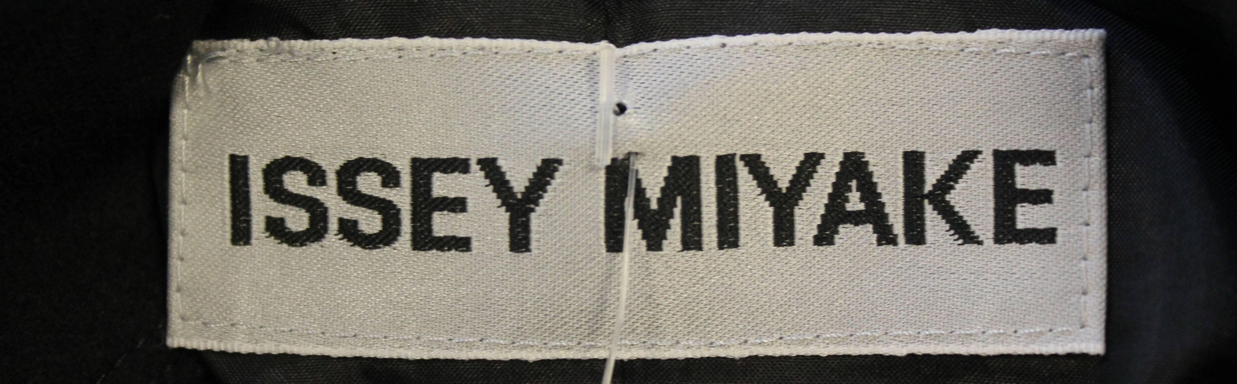 Women's Issey Miyake Chevron Panel Fitted Jacket With Asymmetric Tie Neckline c.2000