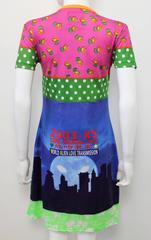 2003 Walter Van Bierendonck W & LT  ‘Alien Moon & Chinese Skyline’ Print Dress