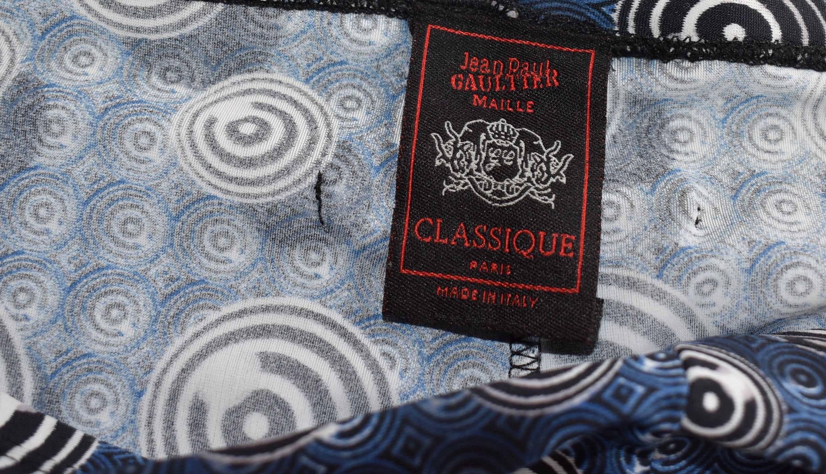 Women's 1990’s Jean-Paul Gaultier flared printed jersey trousers