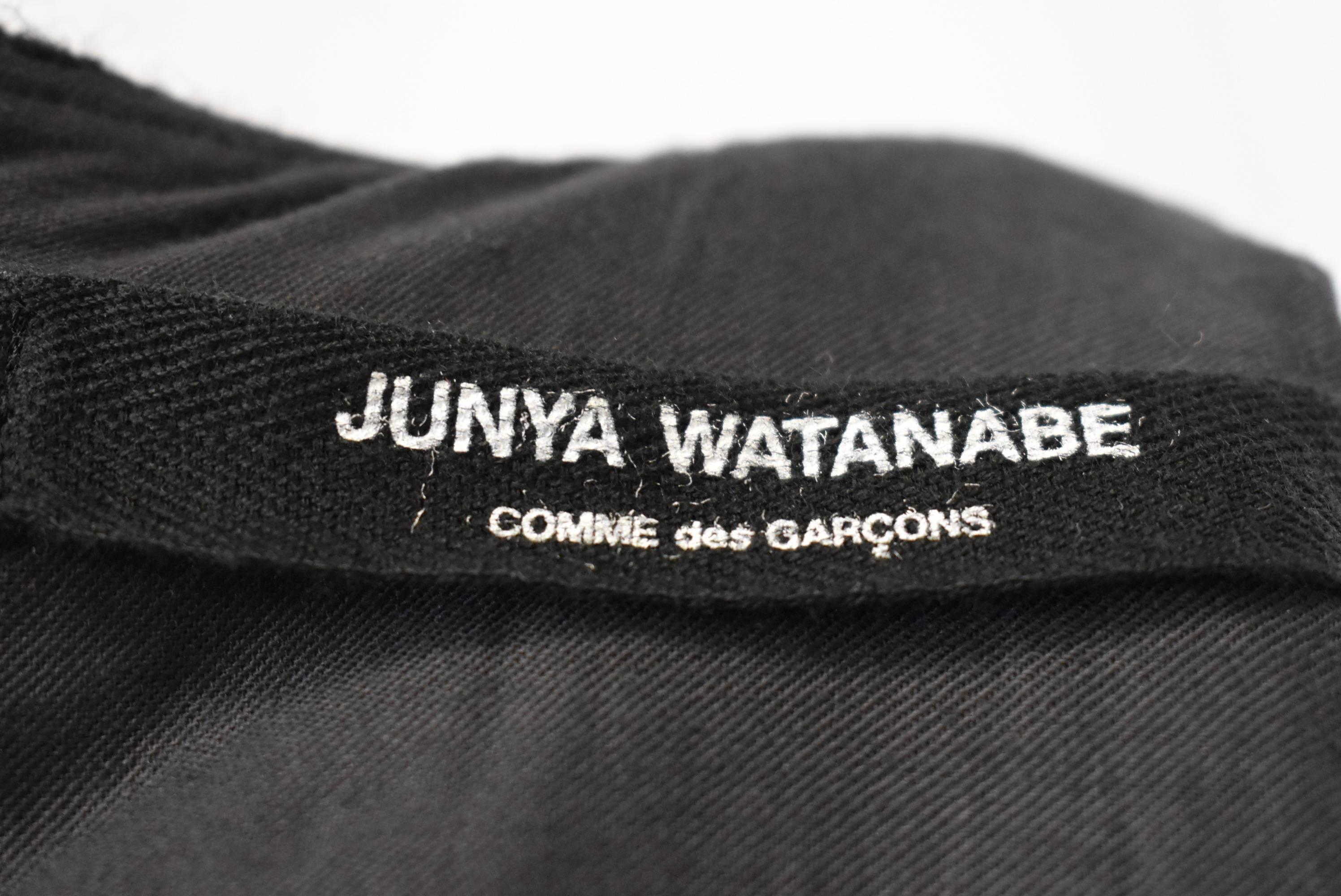 Women's Junya Watanabe Black Boucle Wool Shift Dress with Open Back Detail