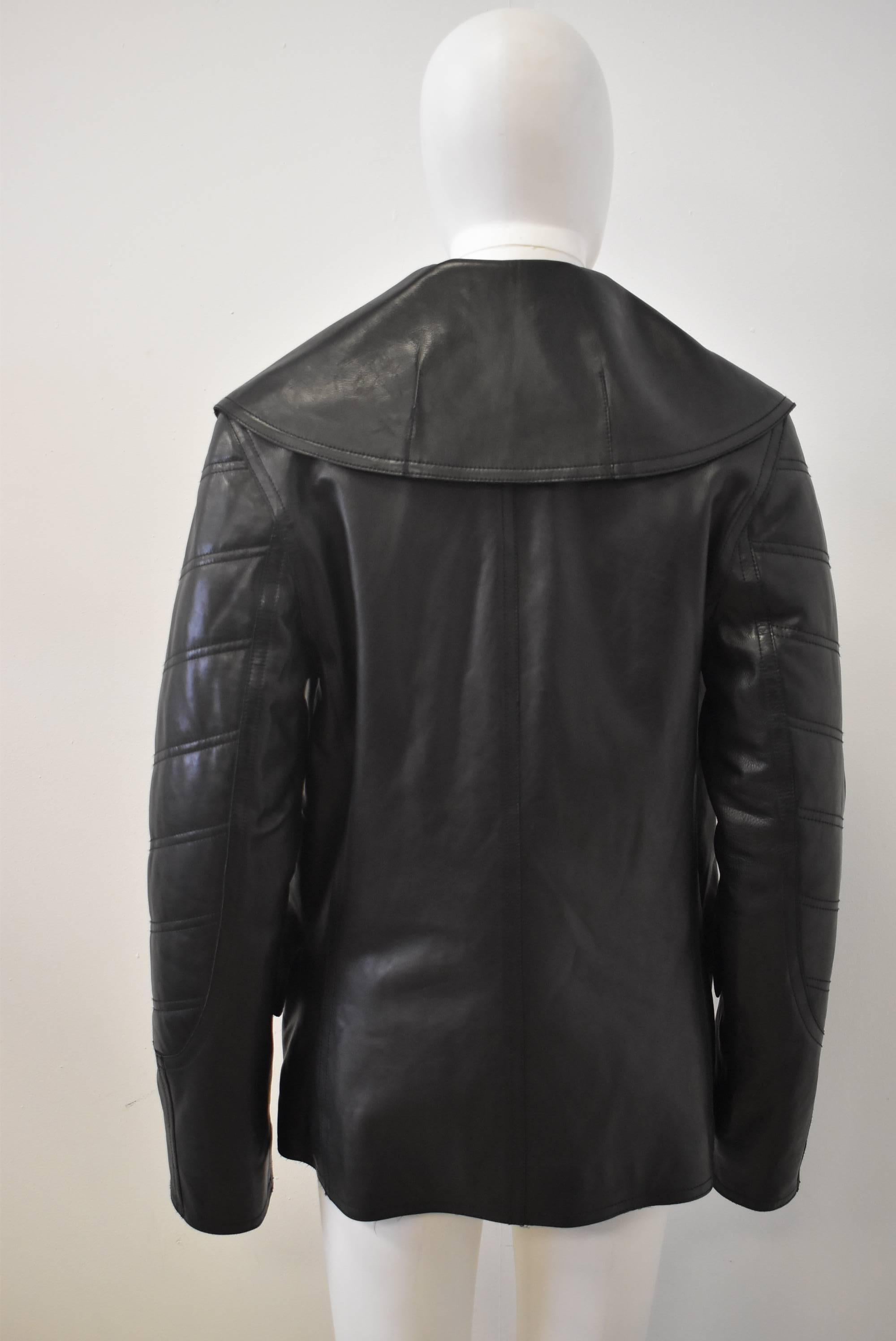 alexander wang leather coat