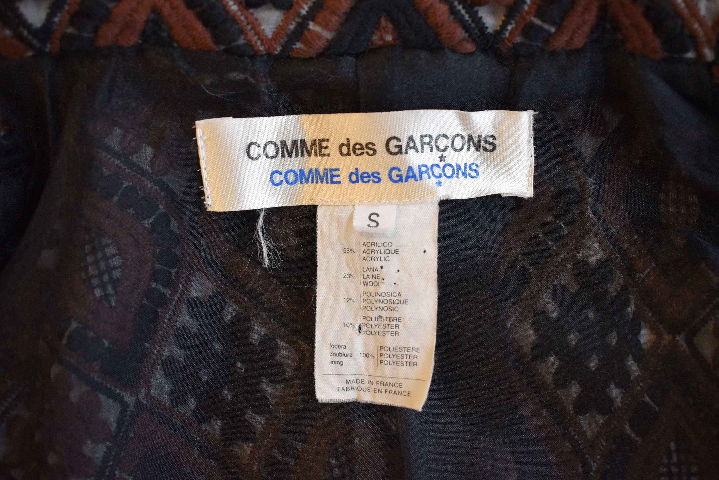 Comme des Garcons Embroided Fitted Jacket For Sale 1