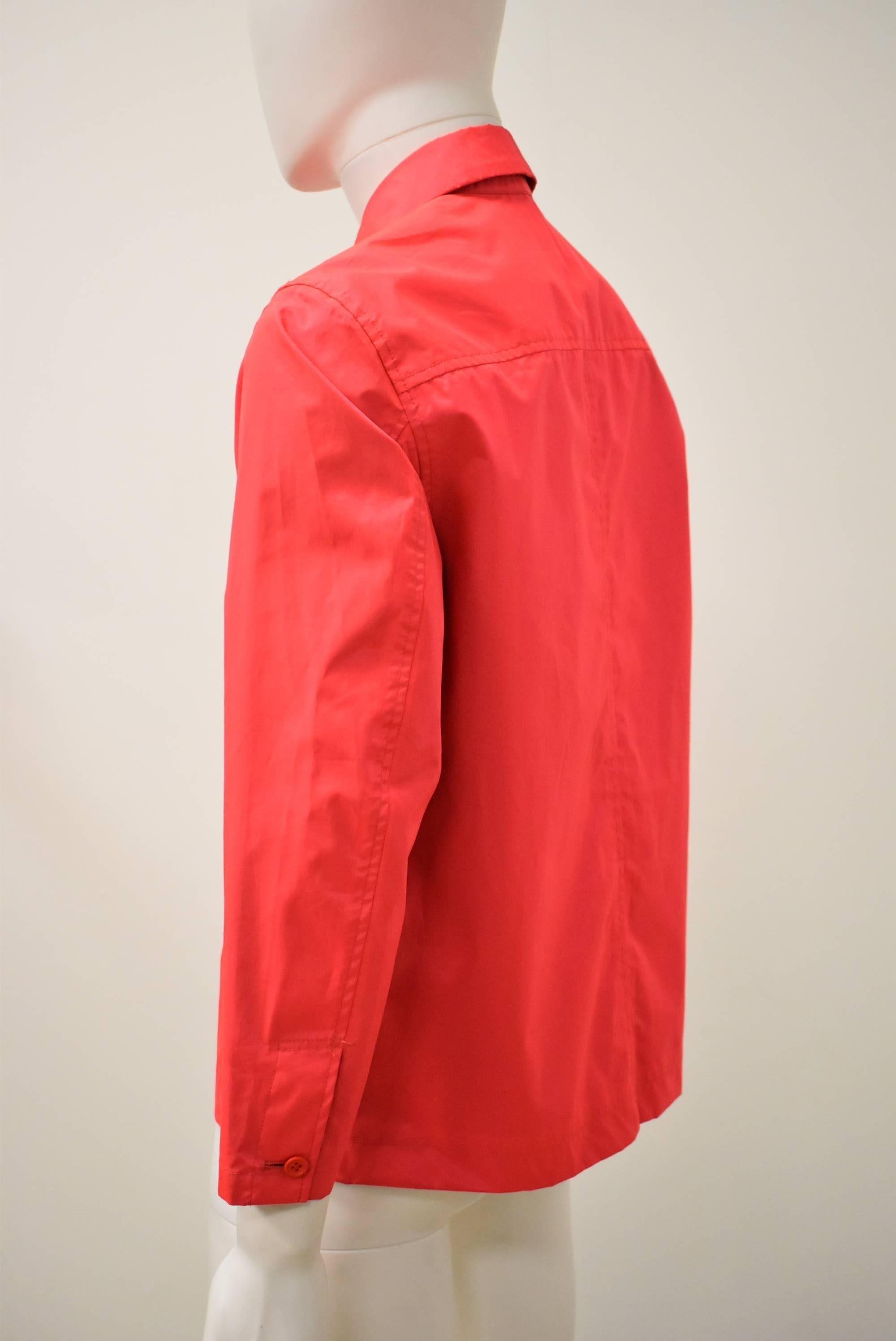 Issey Miyake Uni-sex Neon Red Jacket  In Good Condition In London, GB