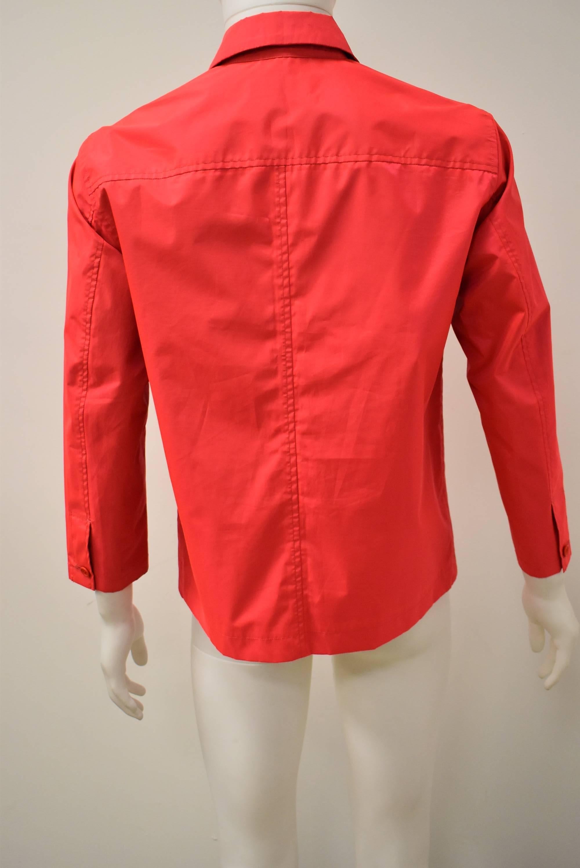 Women's or Men's Issey Miyake Uni-sex Neon Red Jacket 