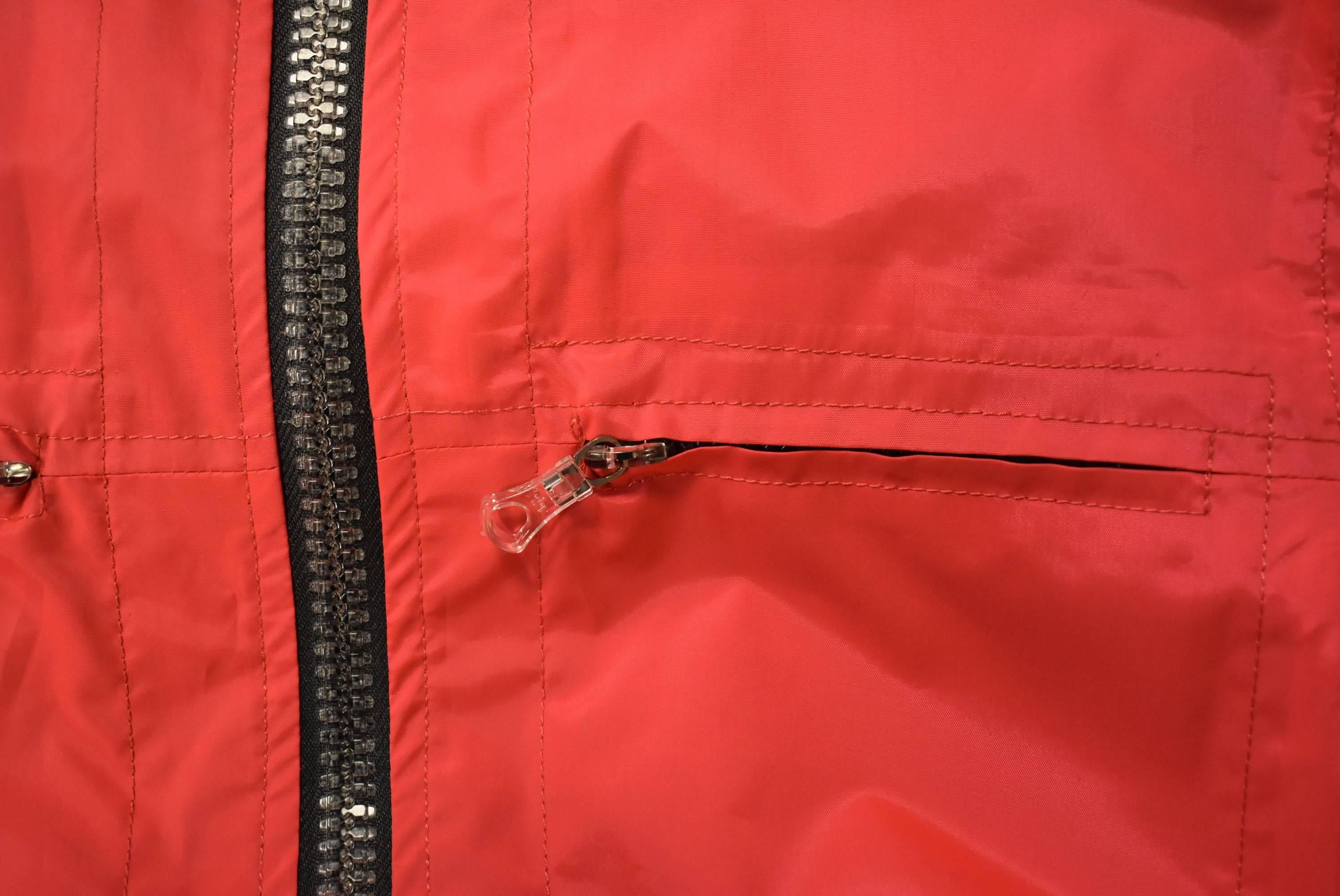 Issey Miyake Uni-sex Neon Red Jacket  2