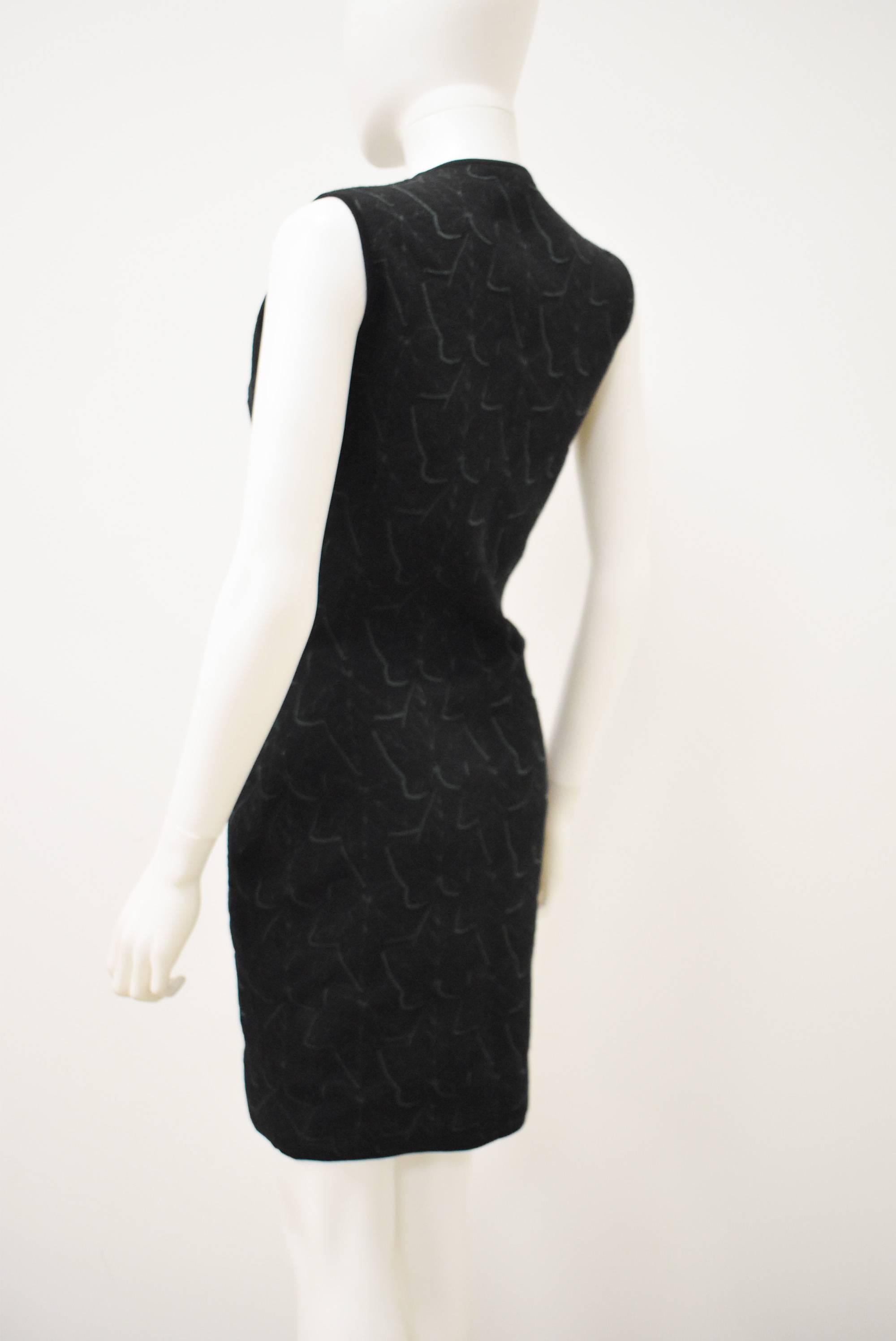 Black Alexander McQueen Jacquard Knit Dress