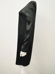 Maison Martin Margiela Black Silk Long Sleeve Dress