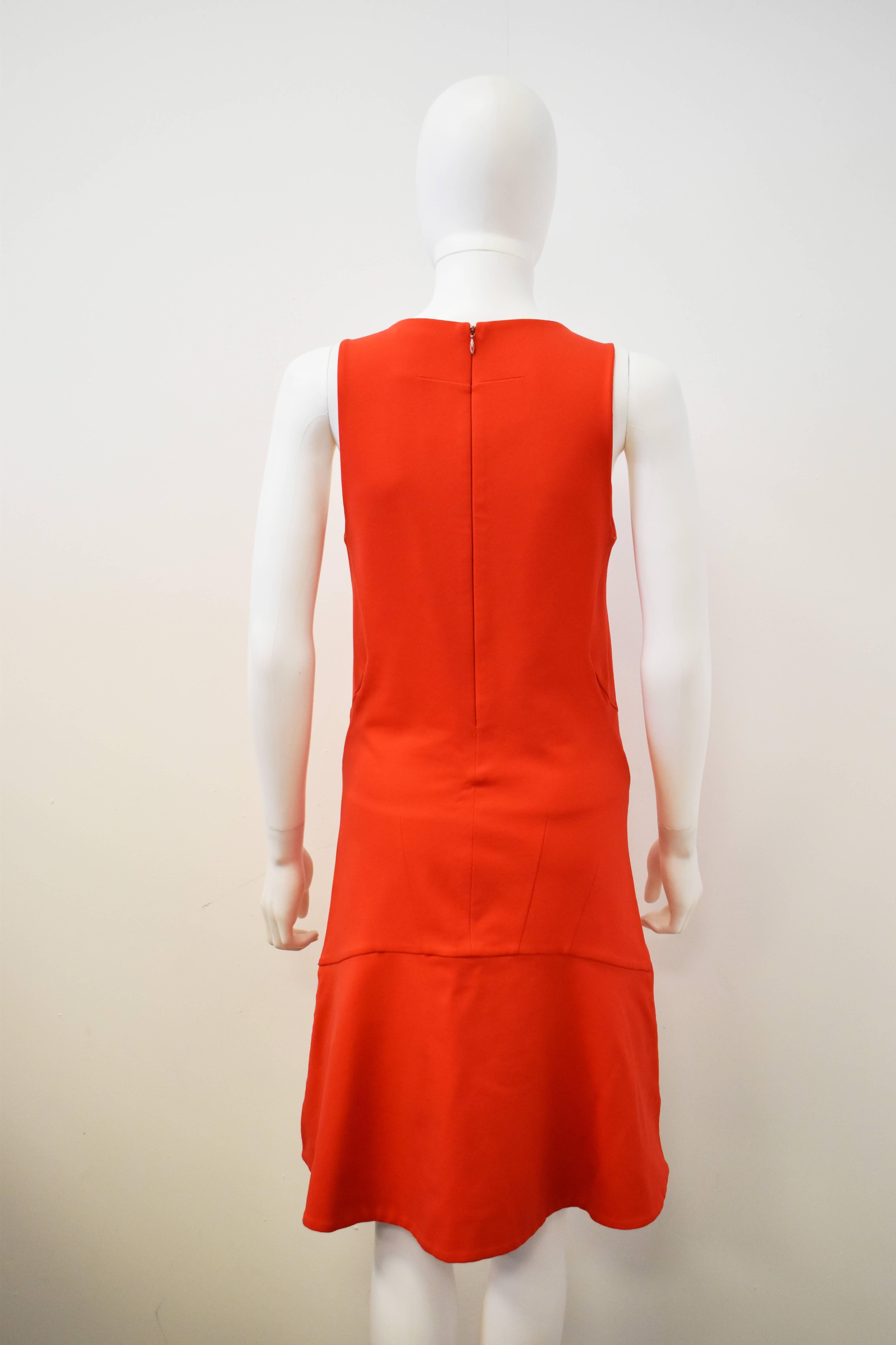 Women's Givenchy Asymetric Red Fitted Dress 