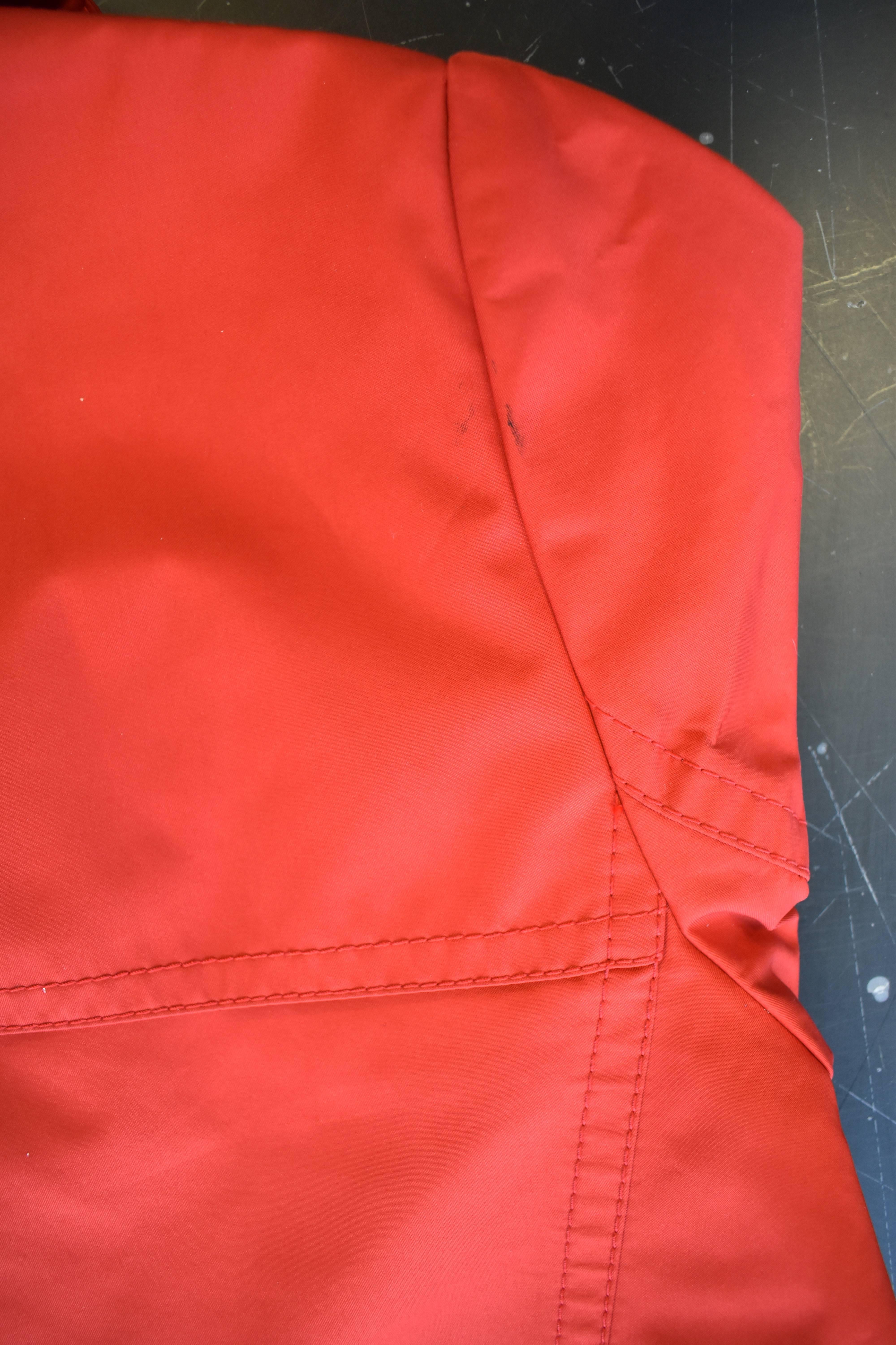 Yves Saint Laurent Rive Gauche Red Vintage Trench Coat 2