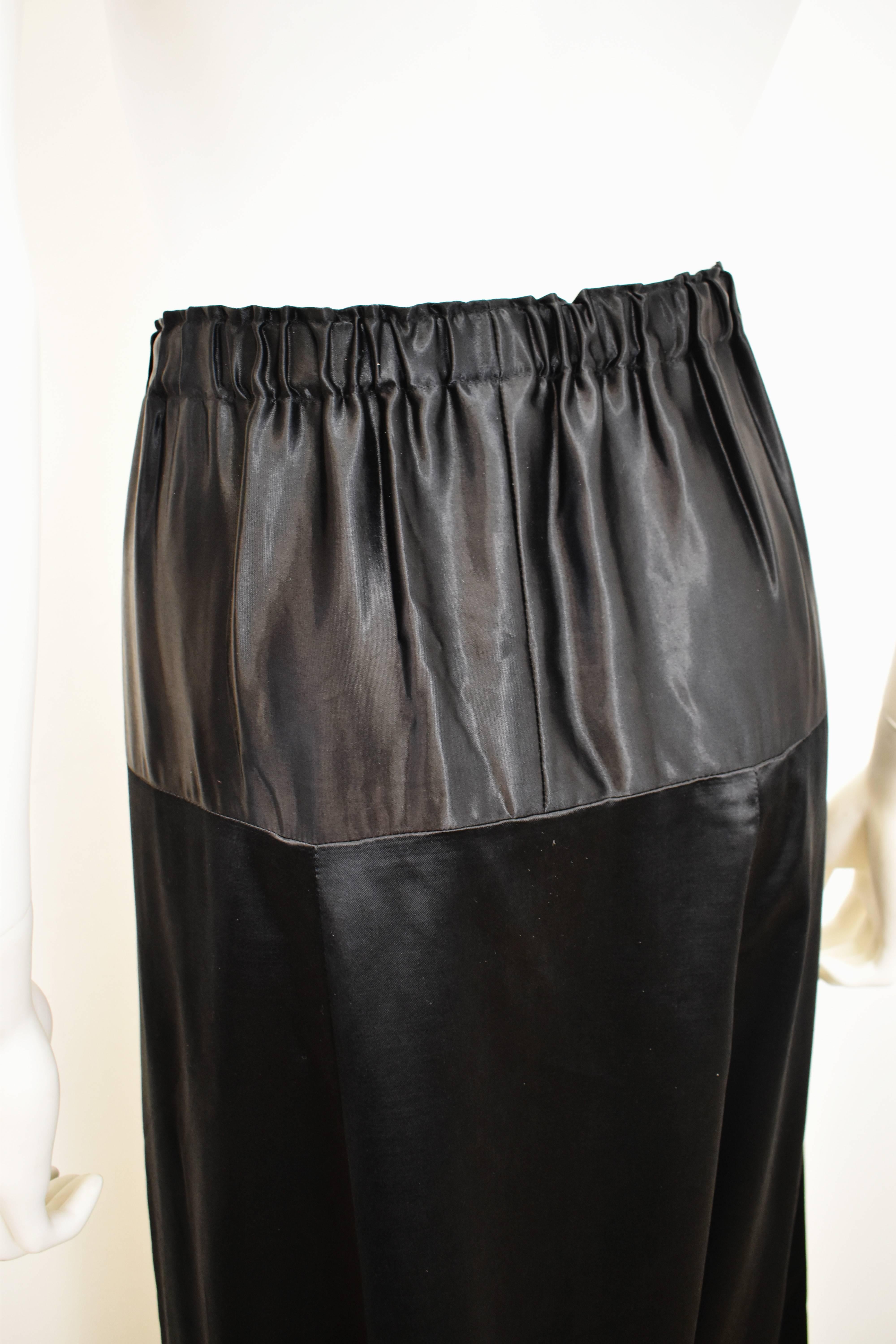 Women's Shirin Guild Black Silk Harem pants For Sale