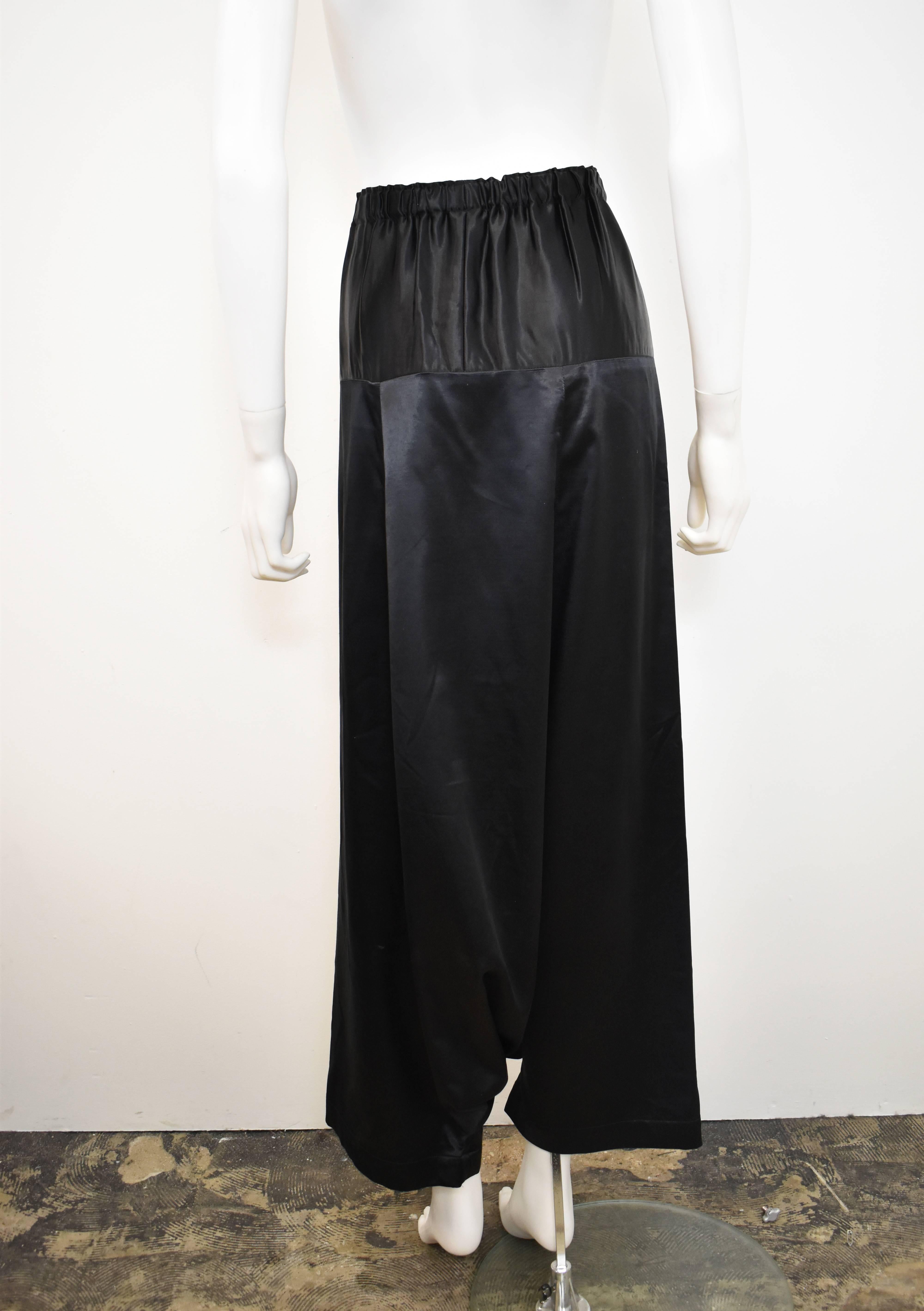 Shirin Guild Black Silk Harem pants In Excellent Condition For Sale In London, GB