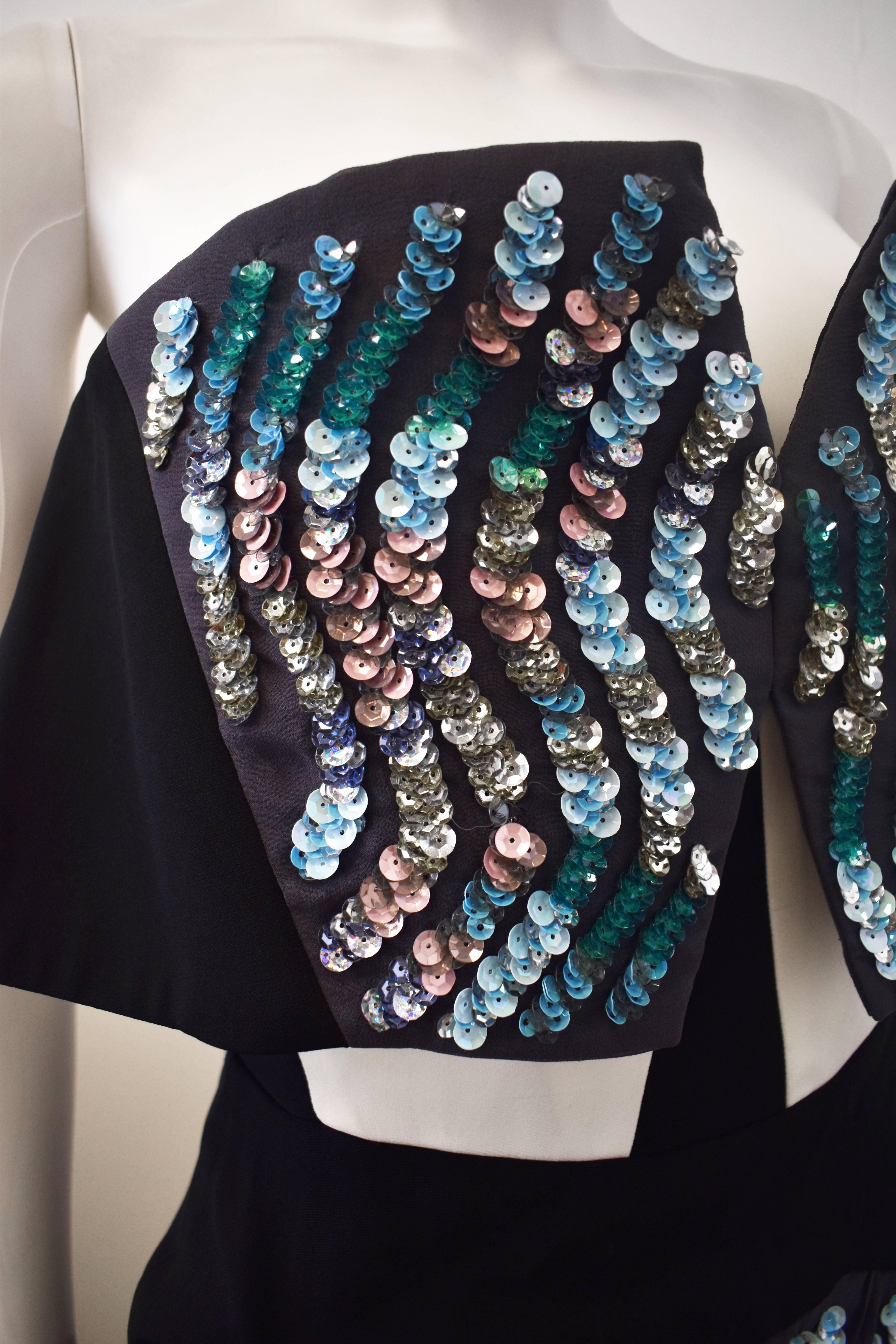 Peter Pilotto Strapless Embellished Sequin Cocktail ‘Wave’ Dress A/W 13 1