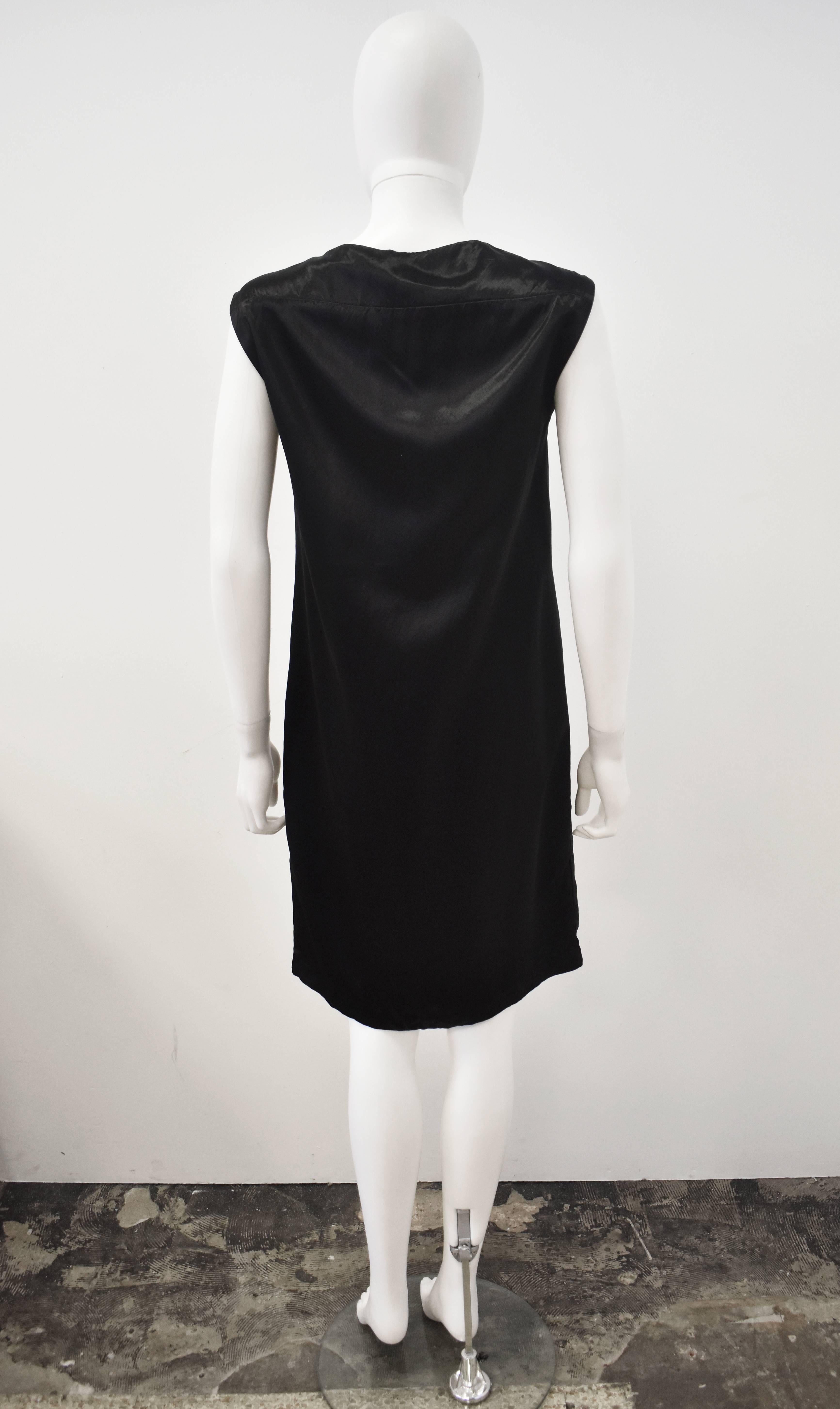 Dries van Noten black button down dress In Excellent Condition For Sale In London, GB