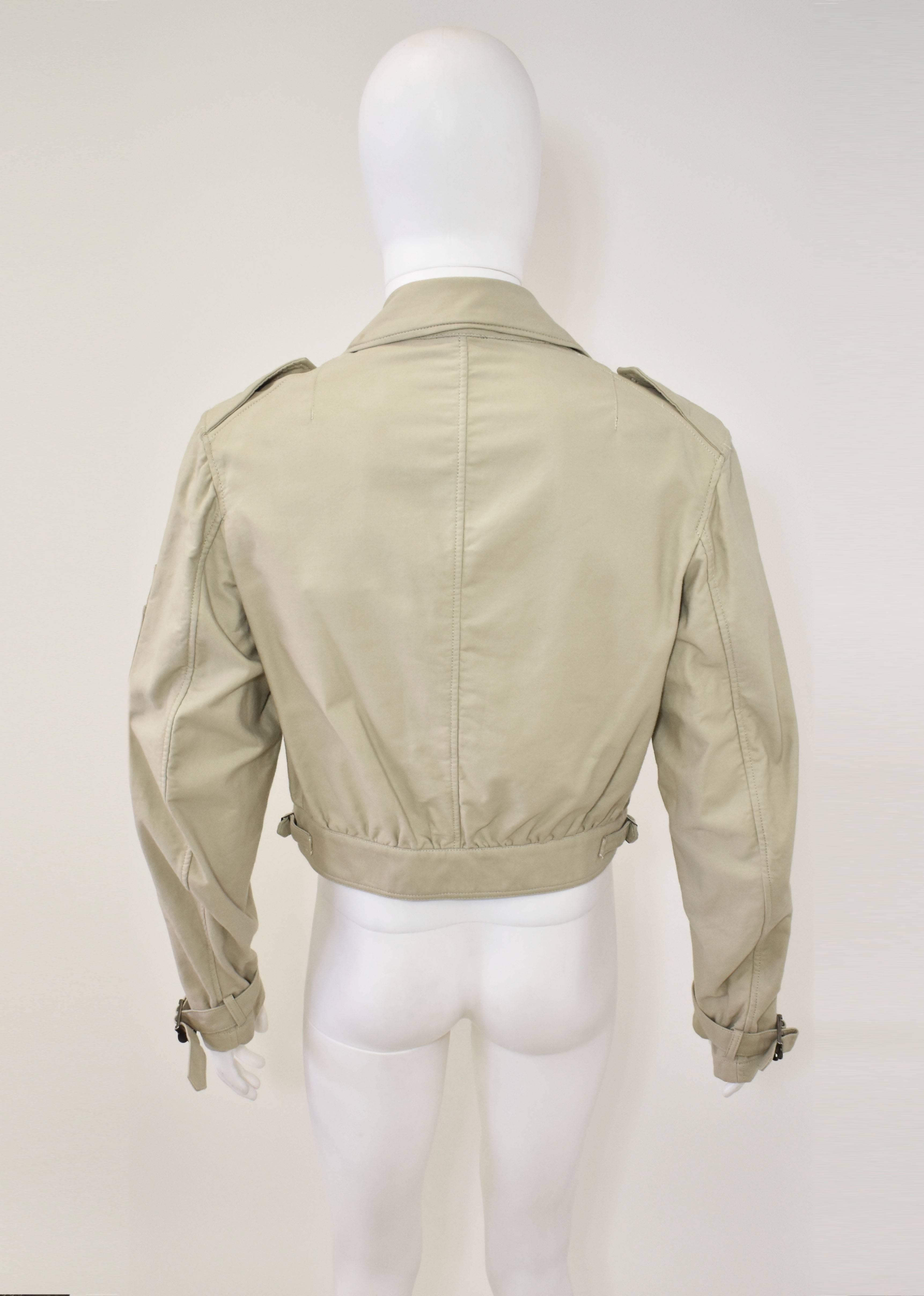 Men's Yohji Yamamoto Y’s Beige Cropped Safari Style Jacket 1980’s 