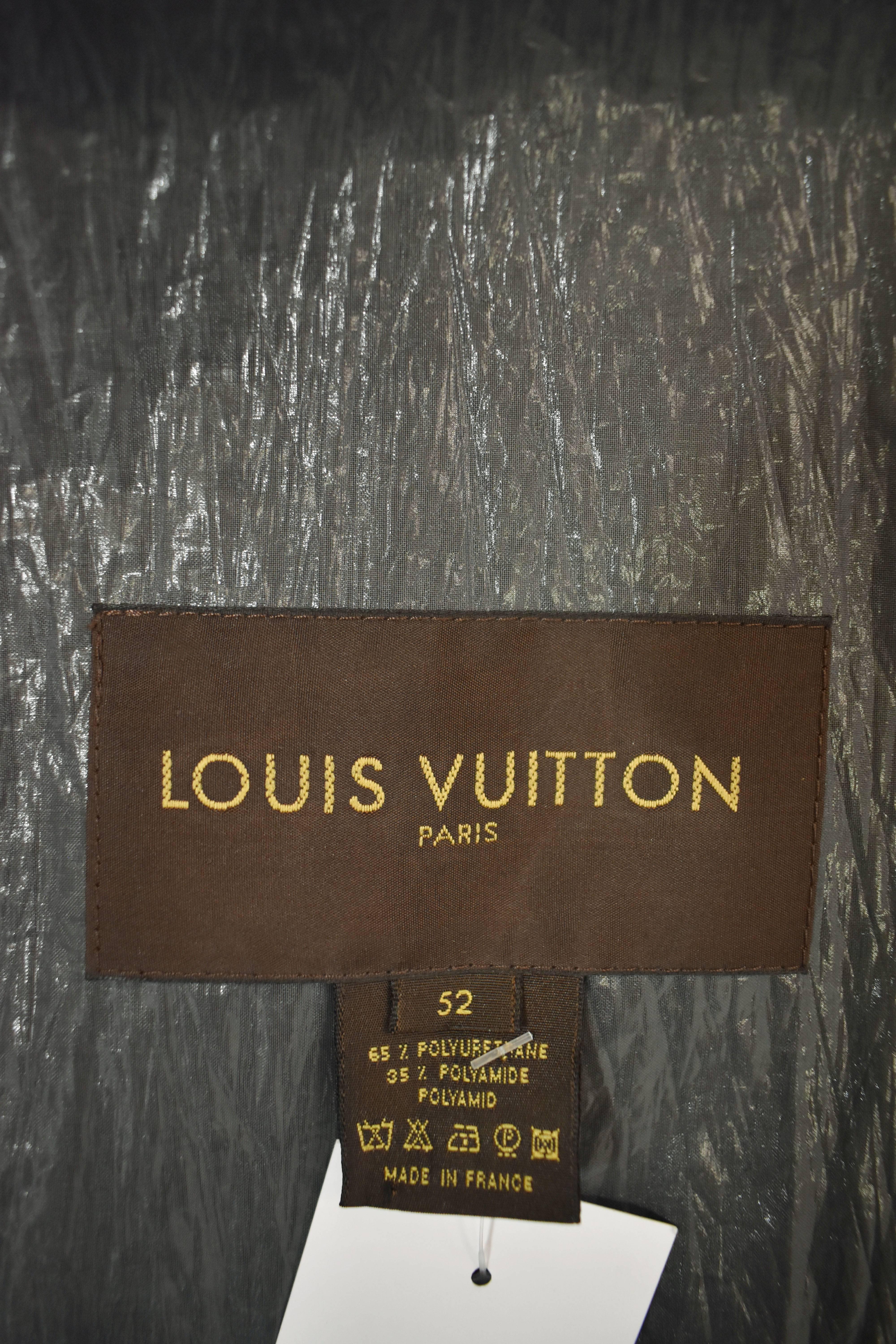 Men's Louis Vuitton by Kim Jones Grey Tech Semi-Sheer, Lightweight, Tech Material Over