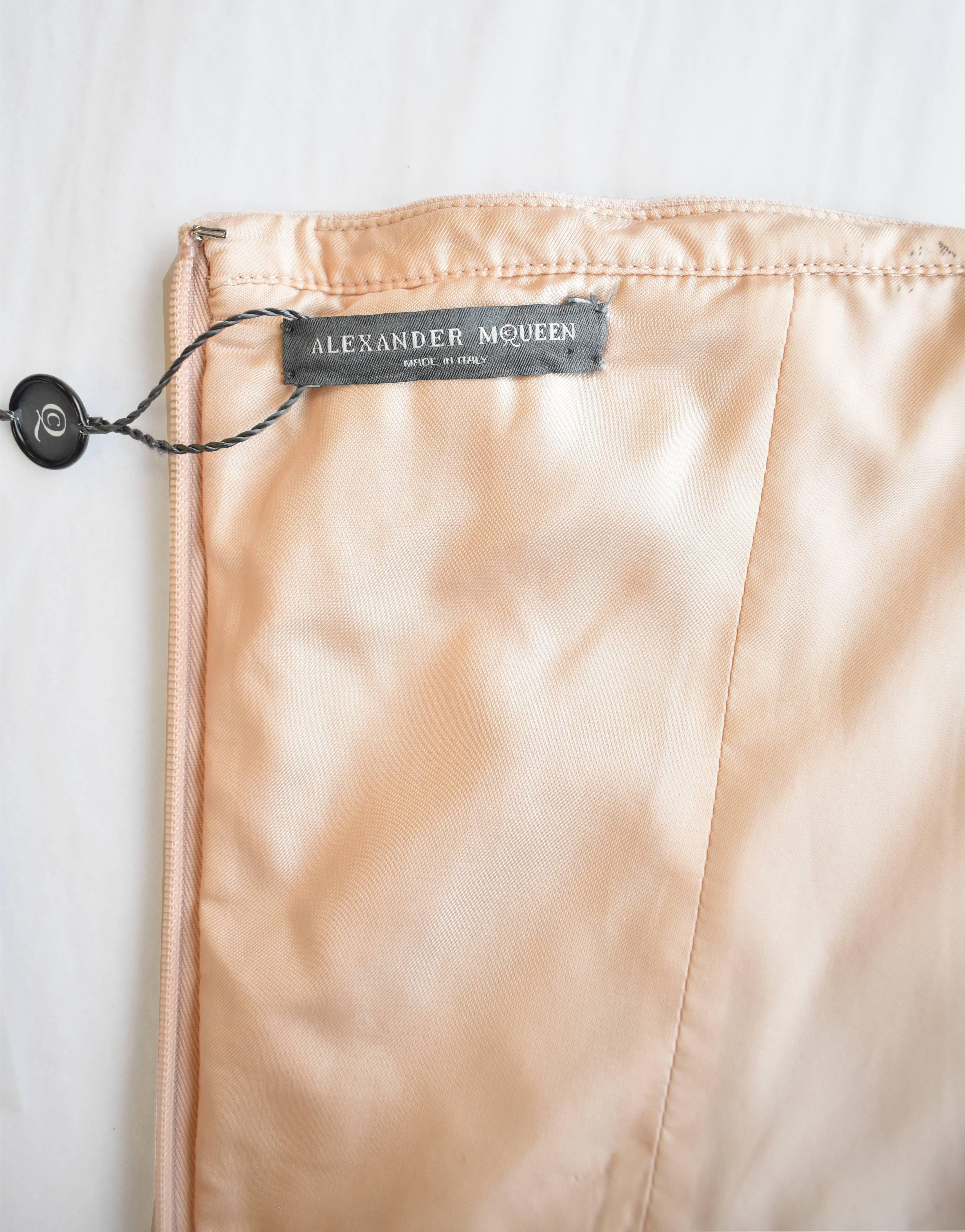 Women's Alexander McQueen Blush Pink One Shoulder Slim Fit Jumpsuit 2015
